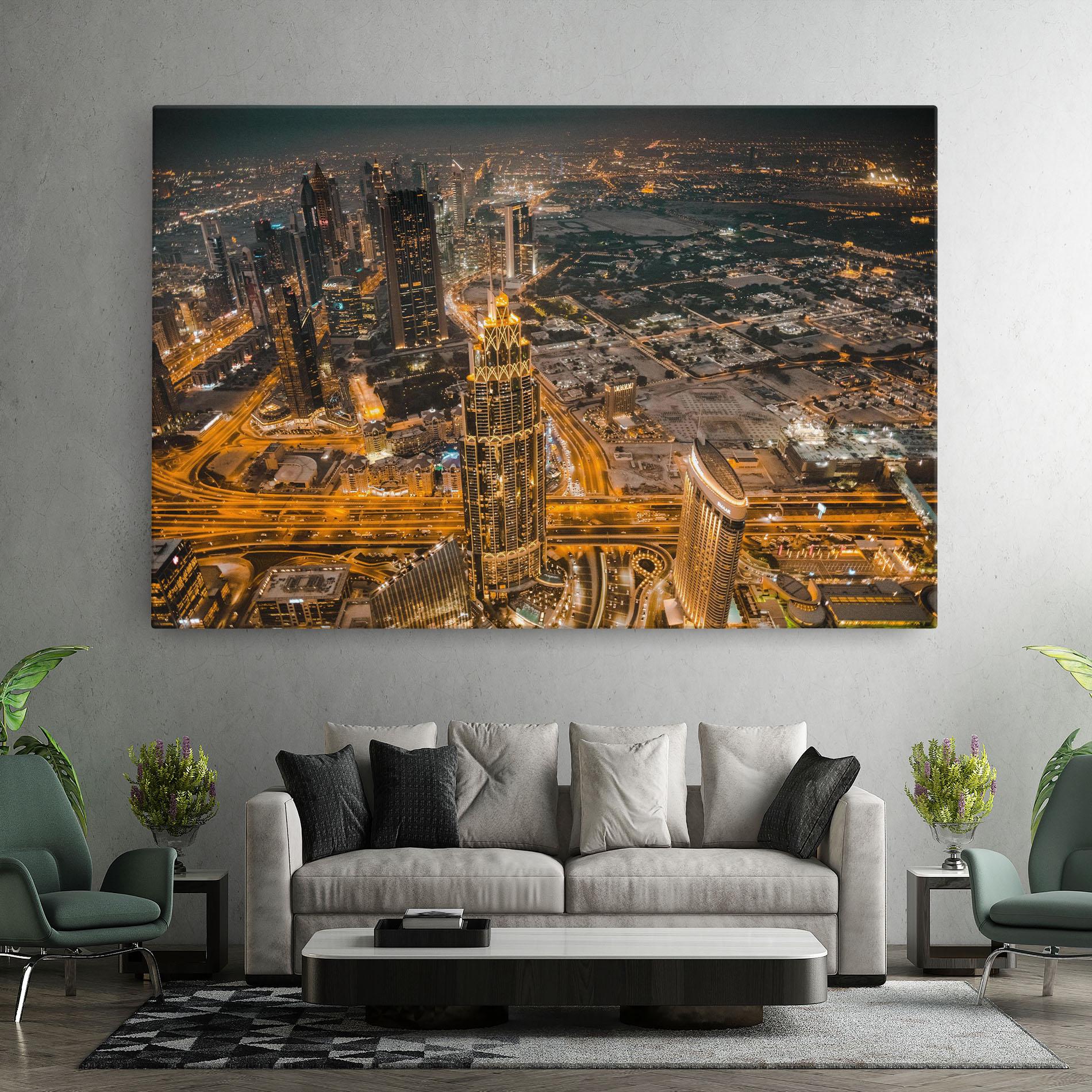 Tablou Canvas Dubai Lights mockup 7