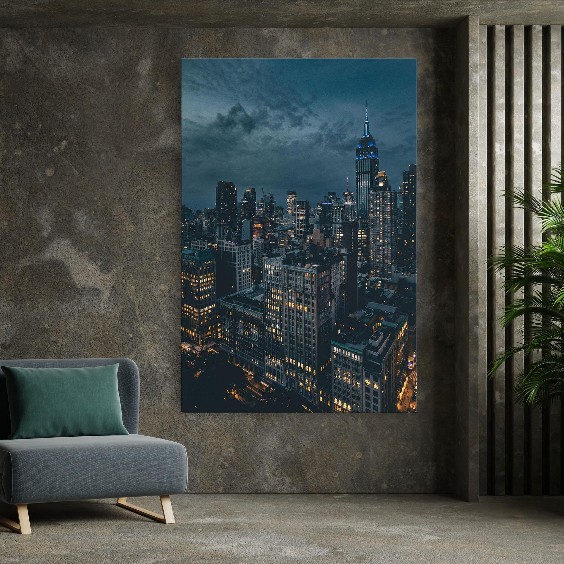 Tablou Canvas City Night mockup 7