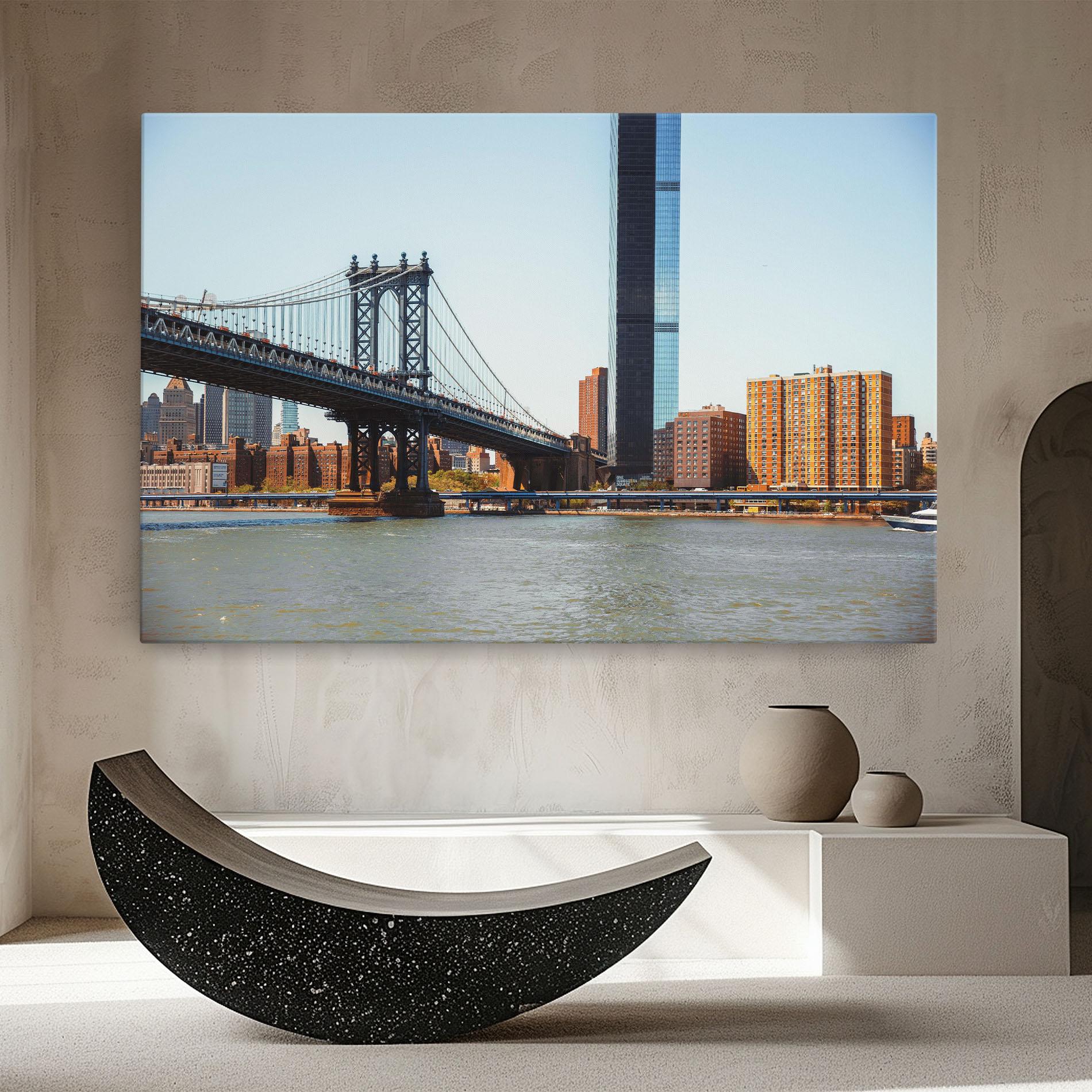 Tablou Canvas Big City Bridge mockup 8