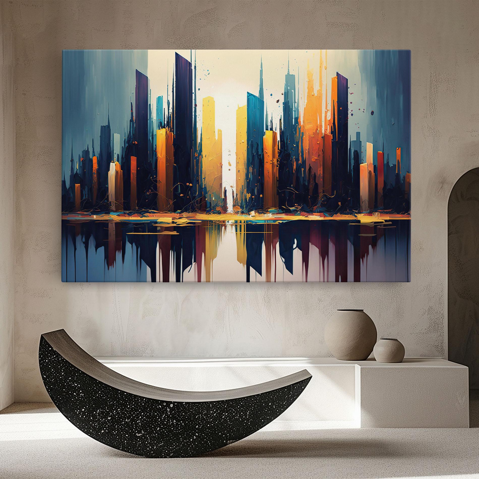 Tablou Canvas City Pain Art mockup 8