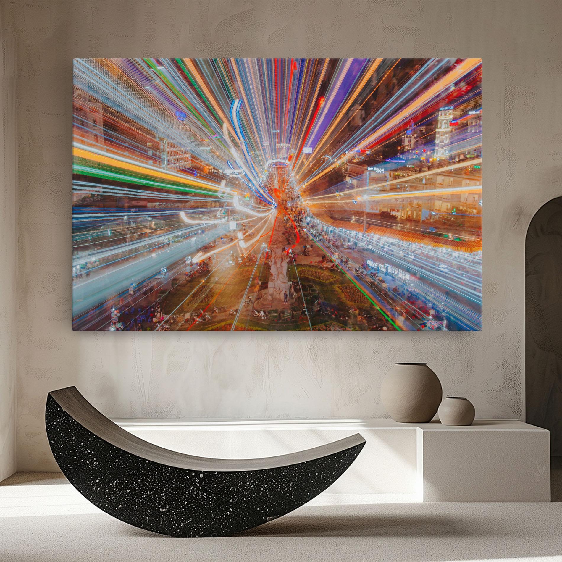 Tablou Canvas Colorful Light City mockup 8