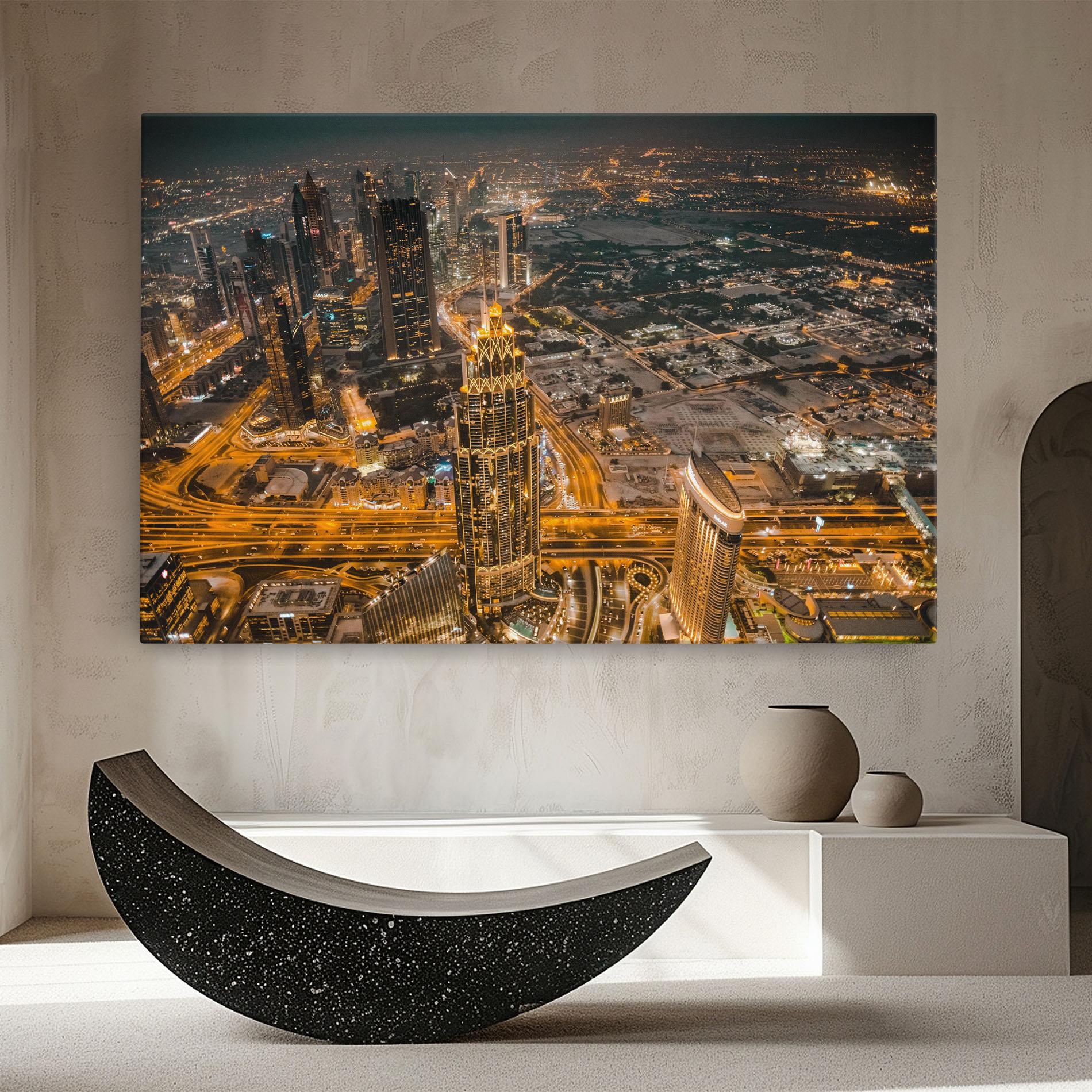 Tablou Canvas Dubai Lights mockup 8