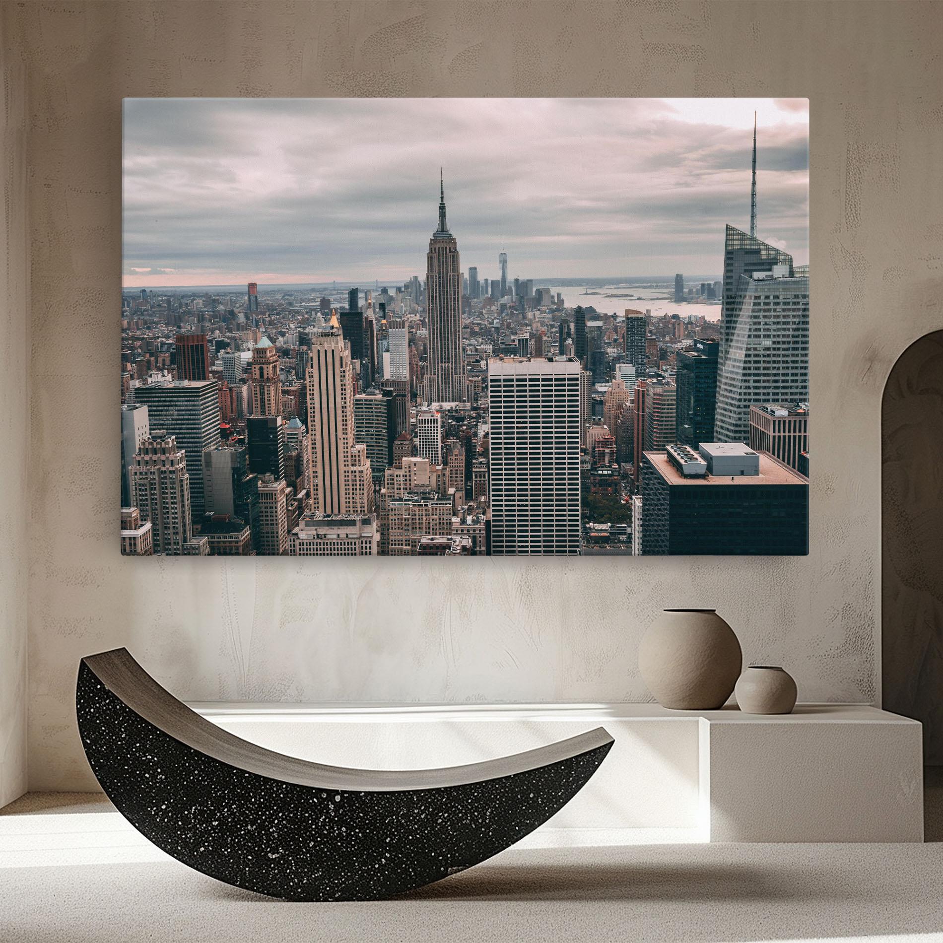 Tablou Canvas High View Building mockup 8