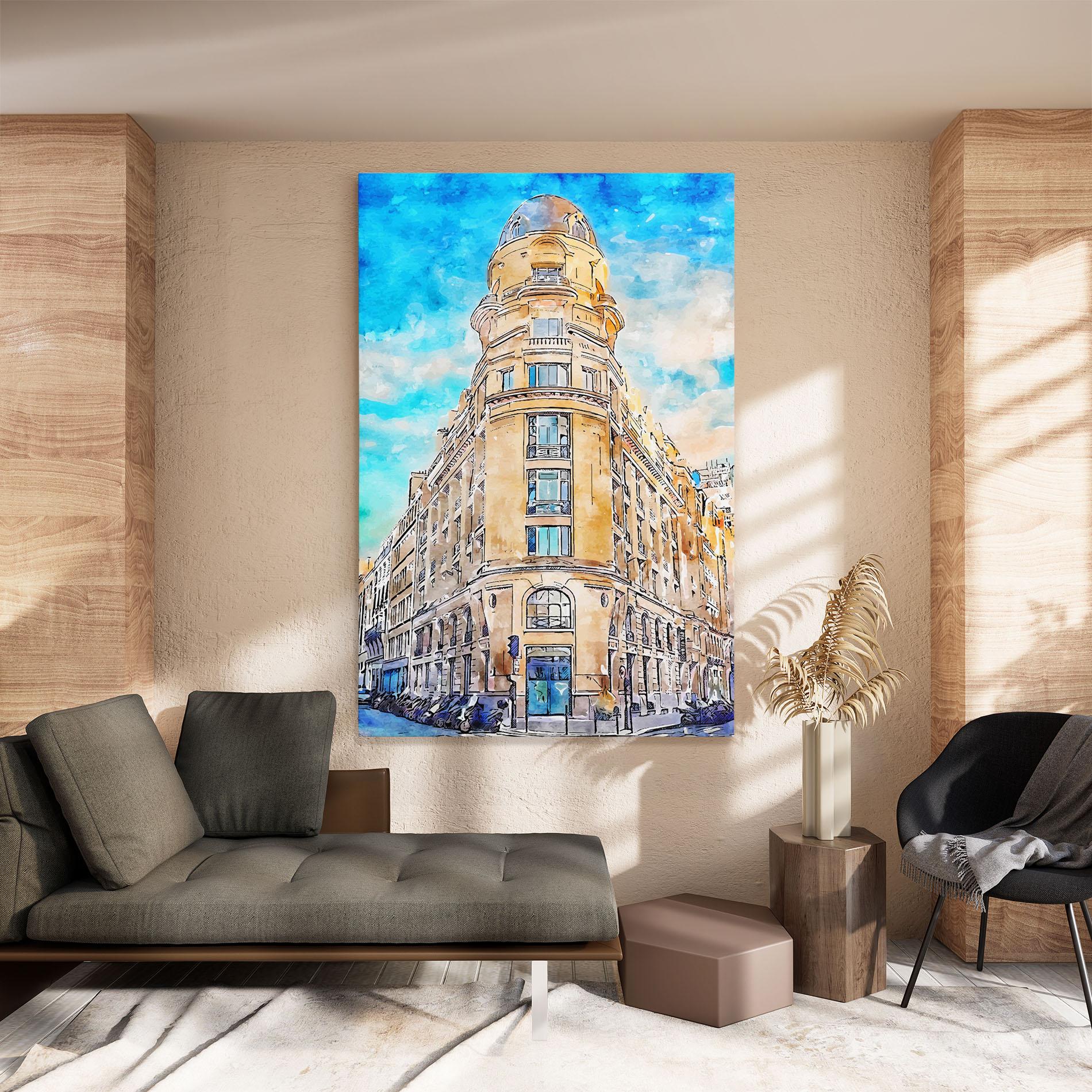 Tablou Canvas Paris Painting mockup 8