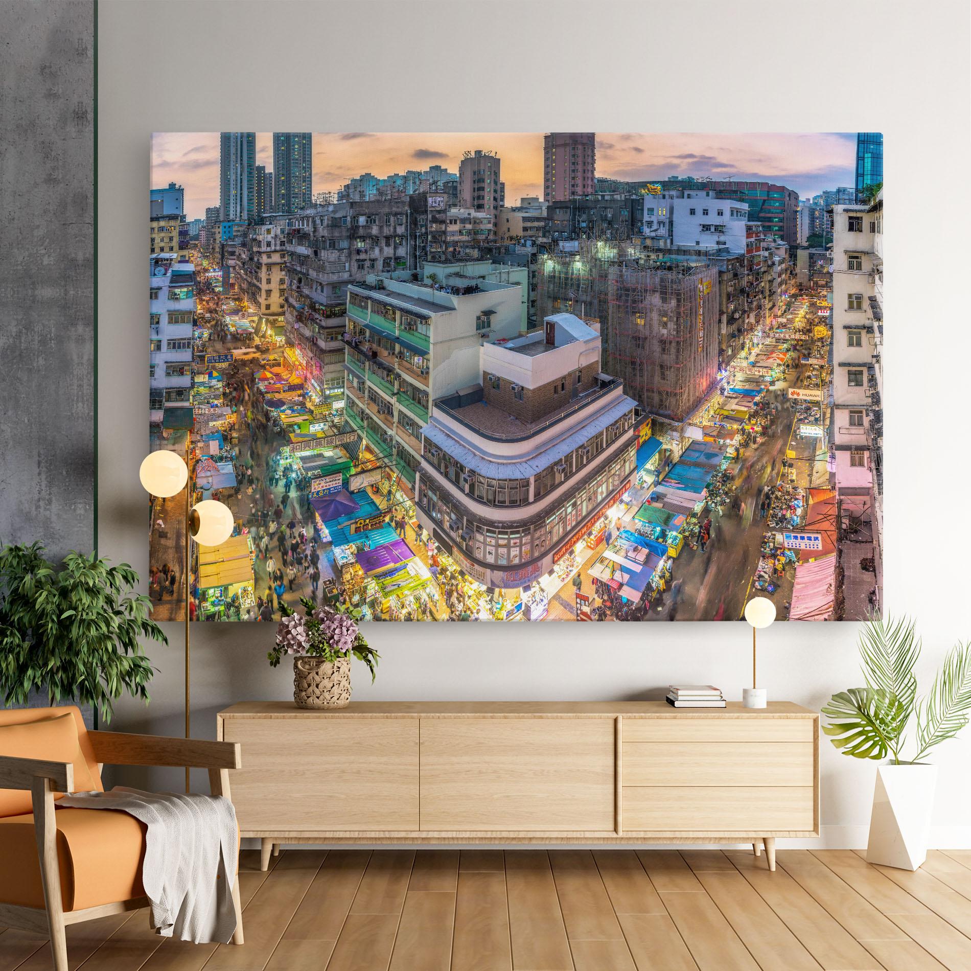 Tablou Canvas Colorful Building mockup 9