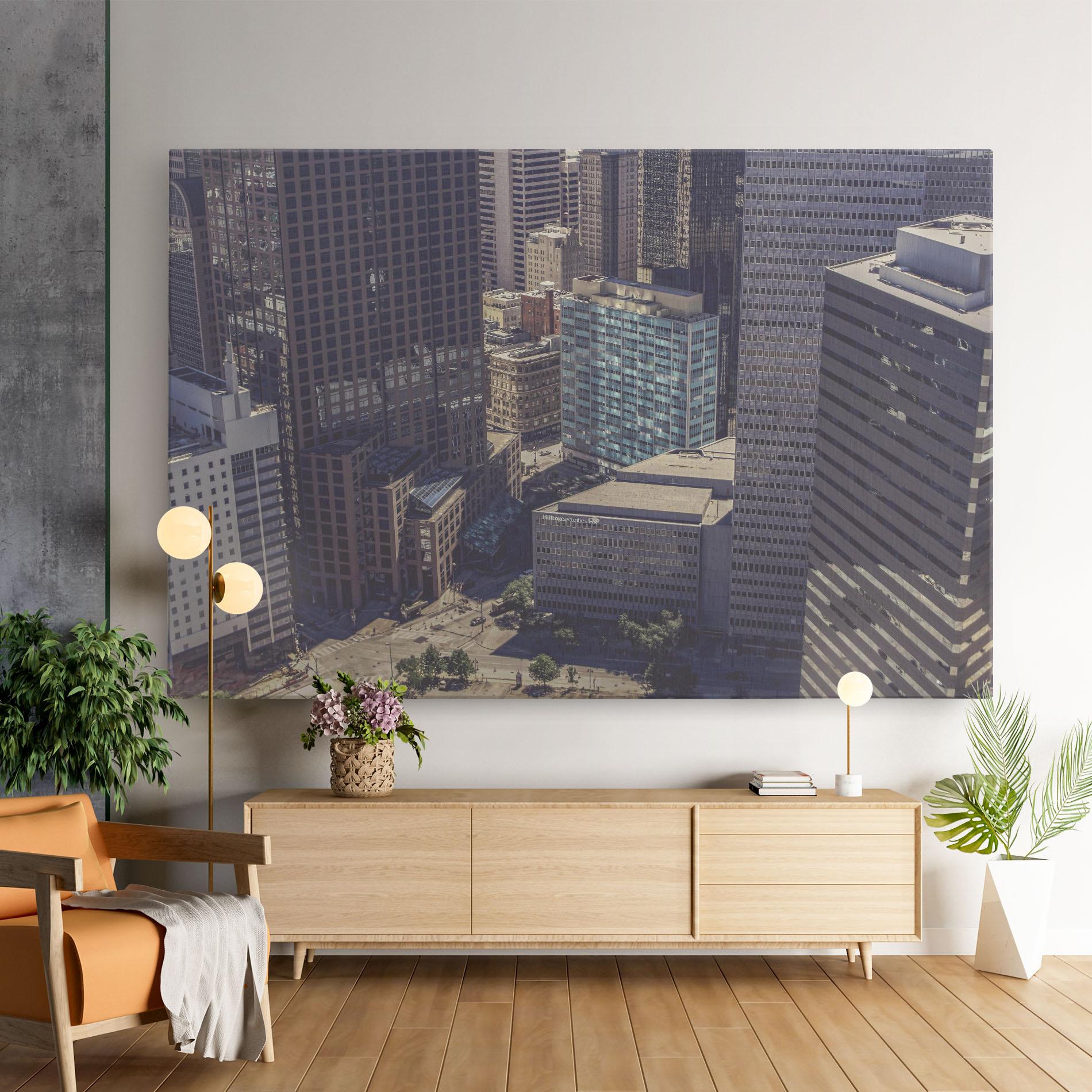 Tablou Canvas Cream Light Building mockup 9