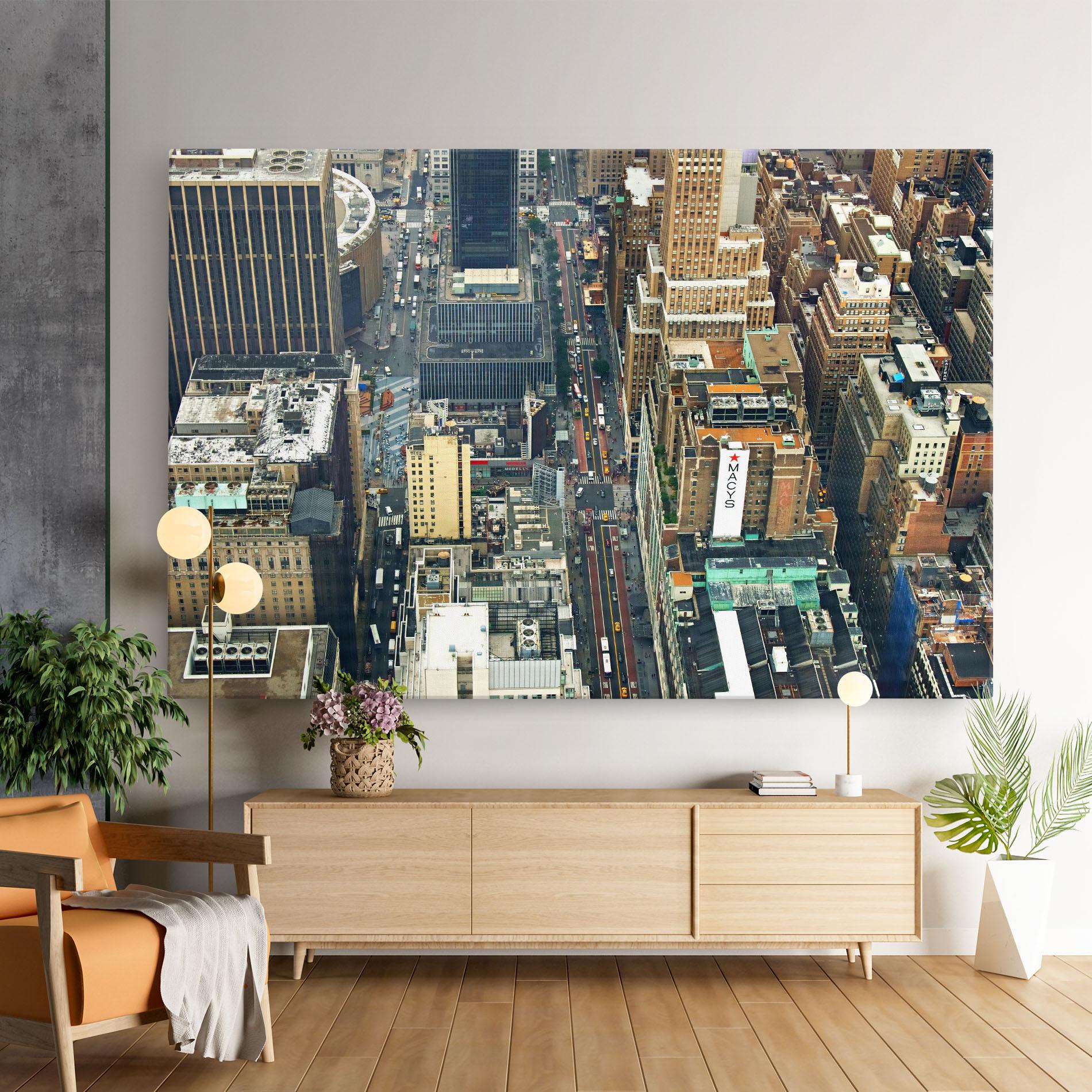 Tablou Canvas Cream Tall Building mockup 9