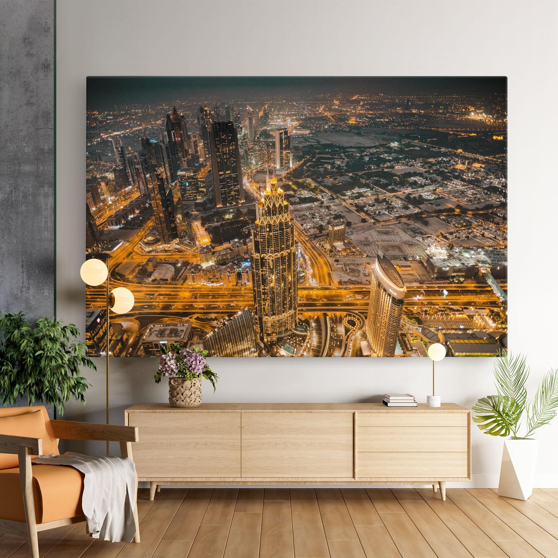 Tablou Canvas Dubai Lights mockup 9