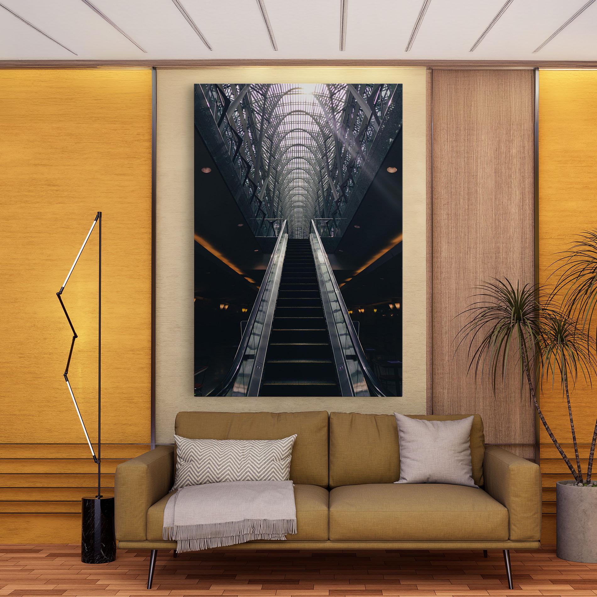 Tablou Canvas Grey Stairs Building mockup 9