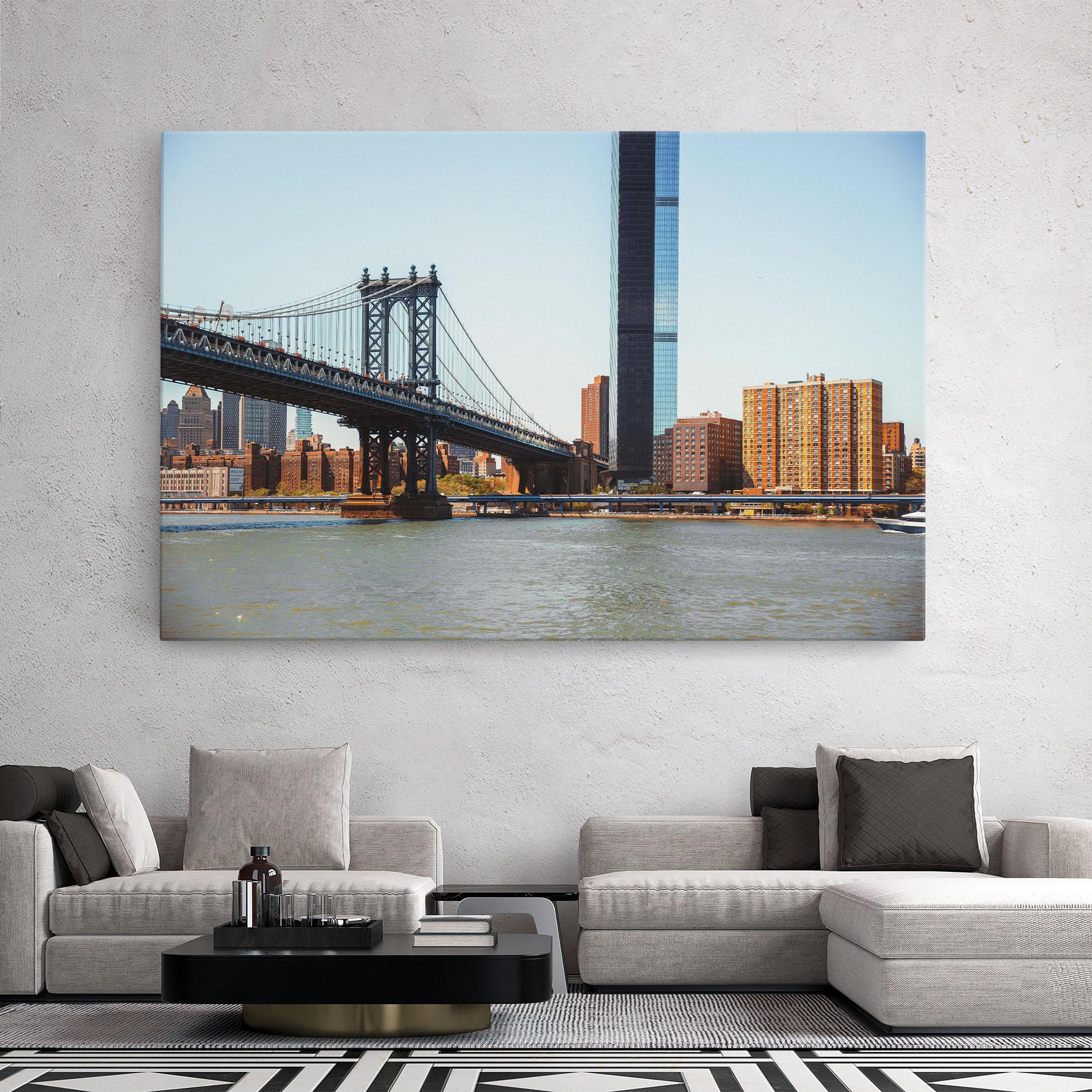 Tablou Canvas Big City Bridge mockup 2