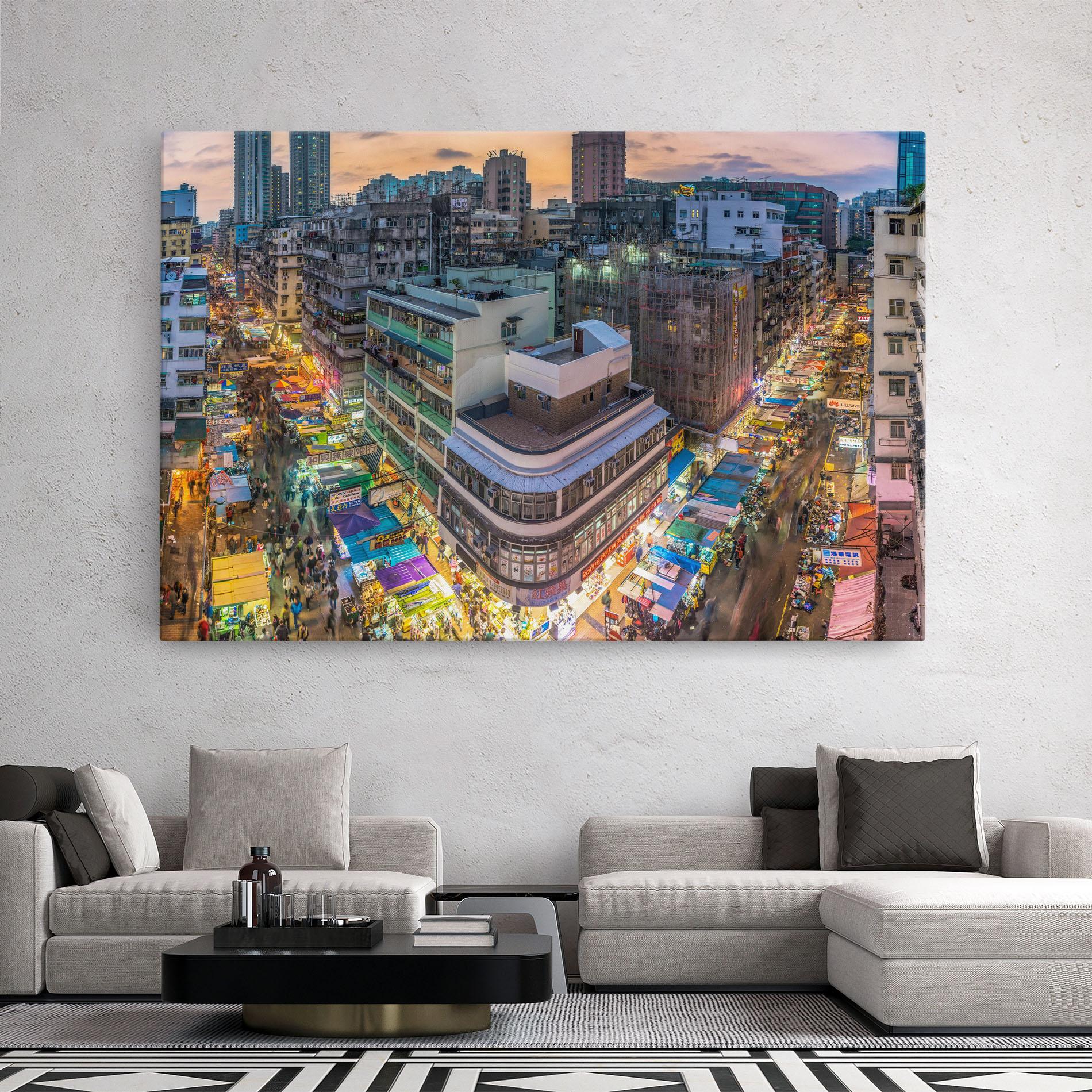 Tablou Canvas Colorful Building mockup 2