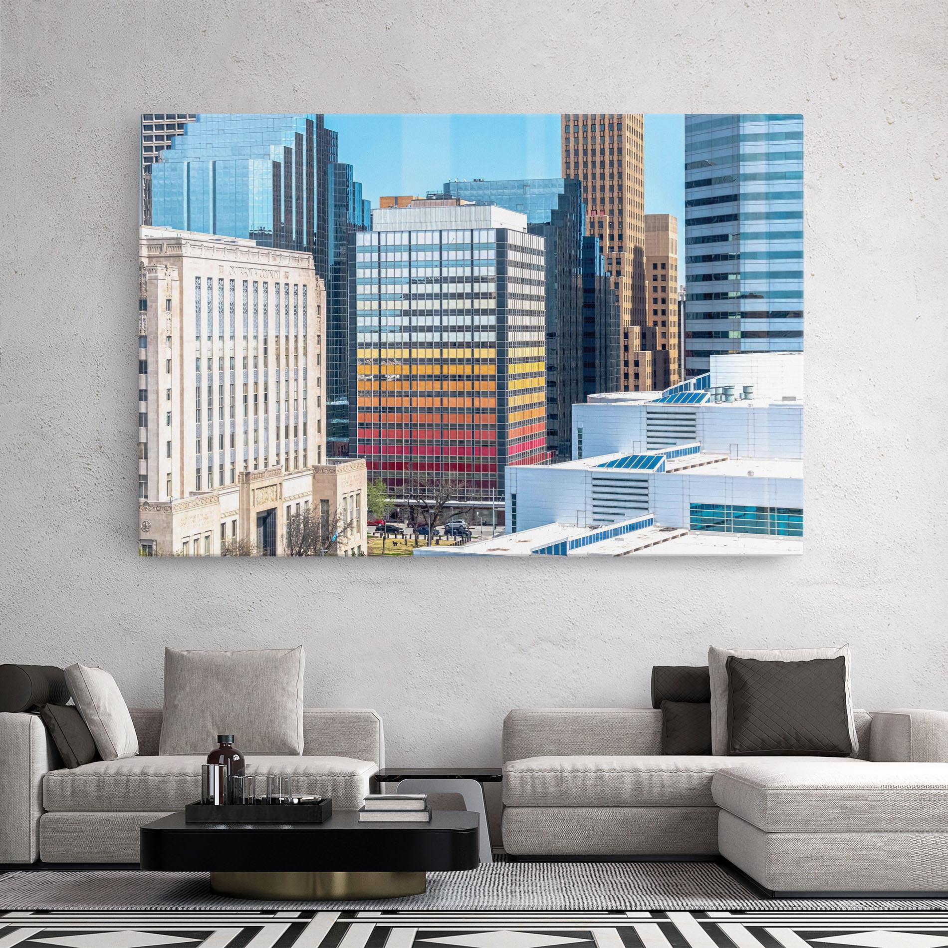 Tablou Canvas Colorful Urban Building mockup 2