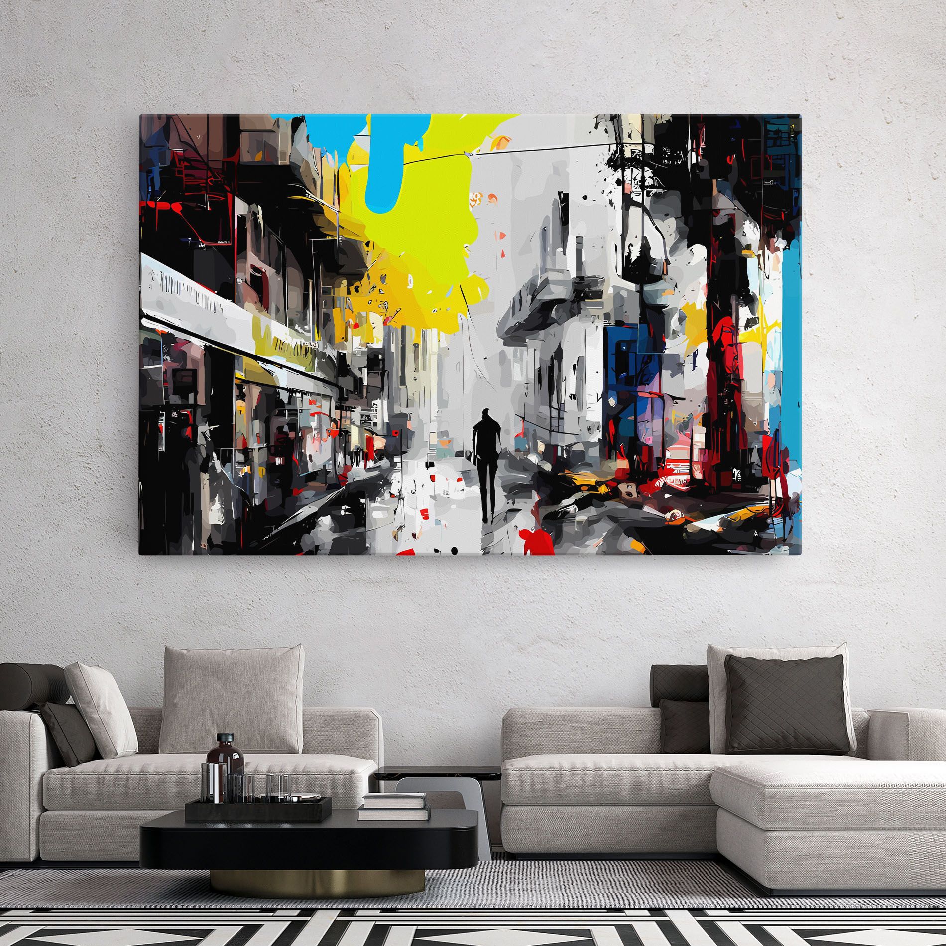 Grunge City Art mockup 2