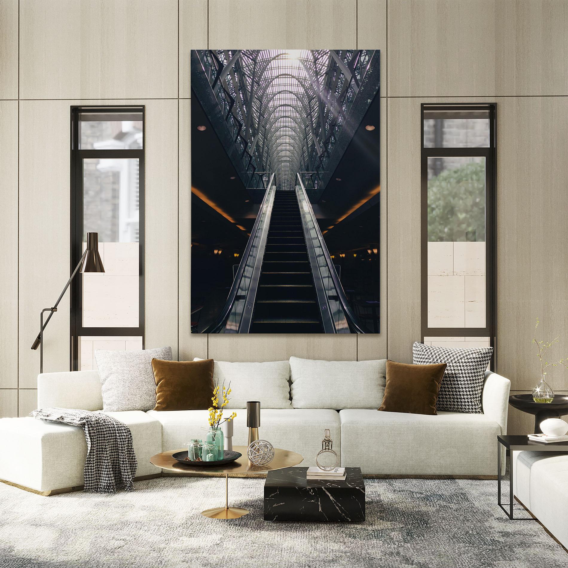 Tablou Canvas Grey Stairs Building mockup 2