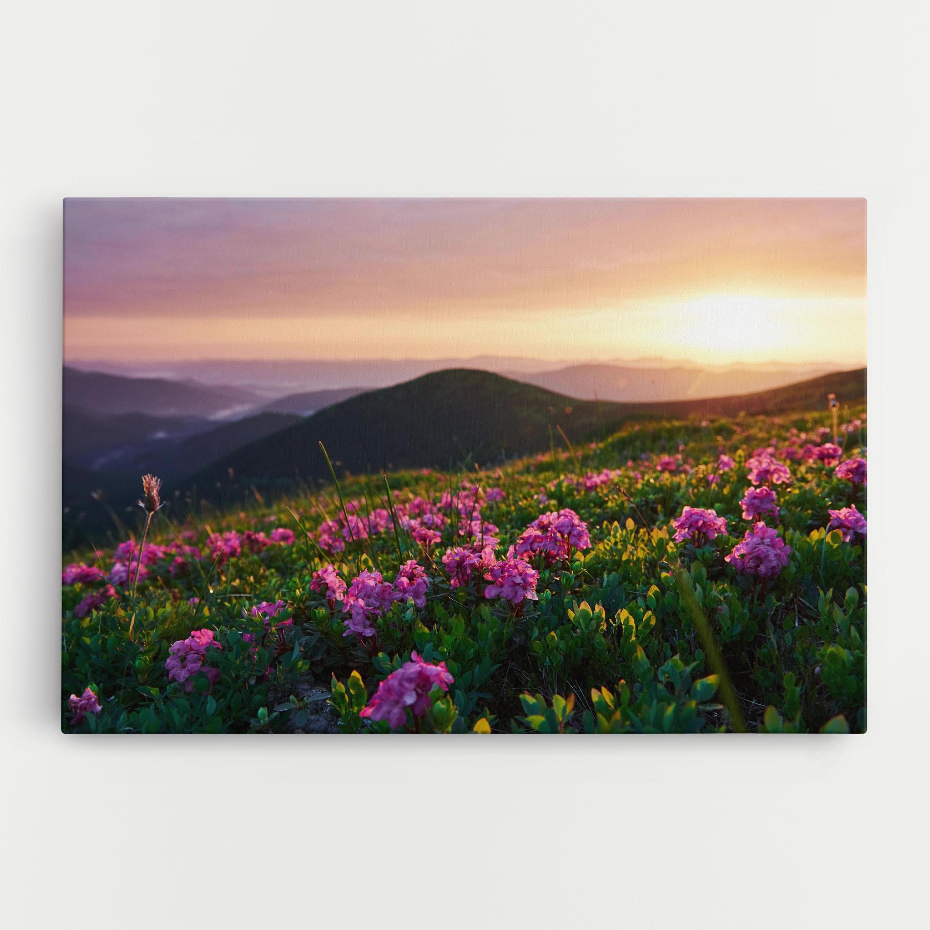 Tablou Canvas Purple Summer Flowers mockup 0
