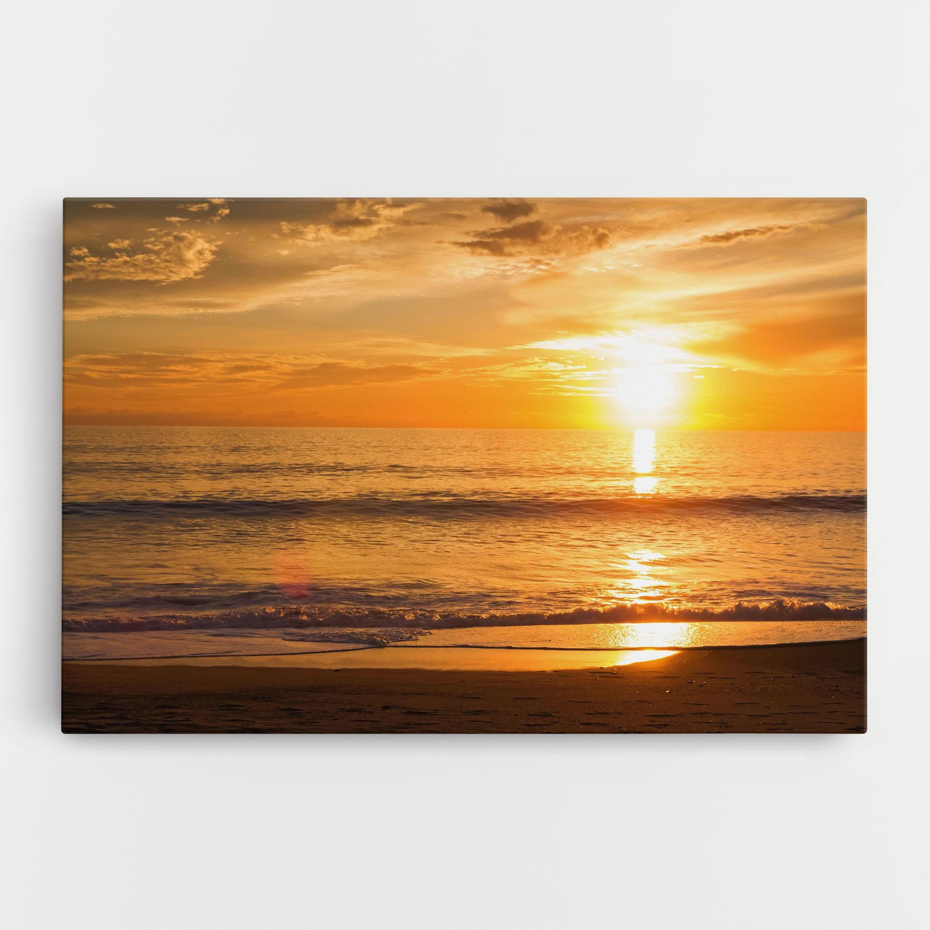 Tablou Canvas Sunset Ocean Coast mockup 0