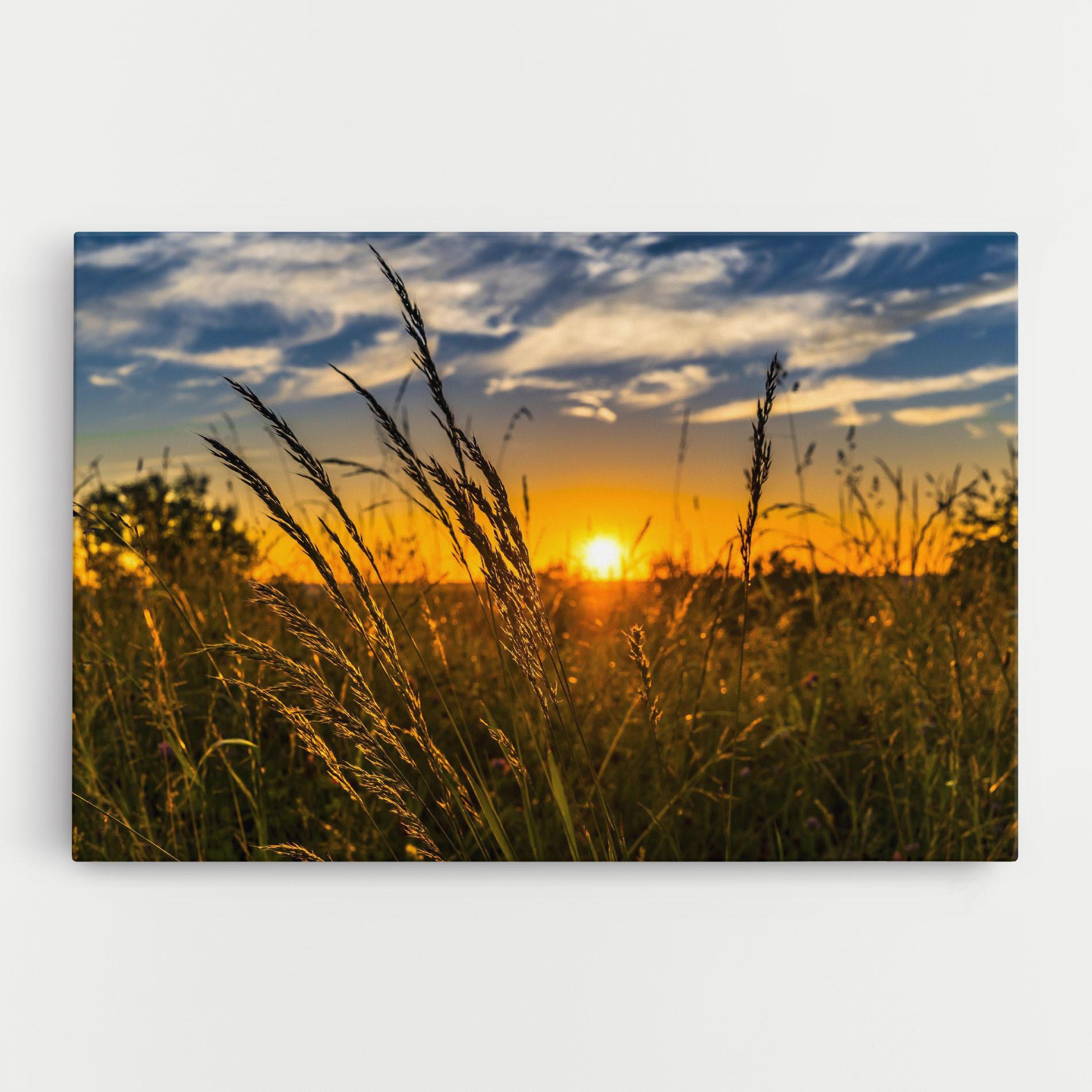 Tablou Canvas Wheat Sunset mockup 0