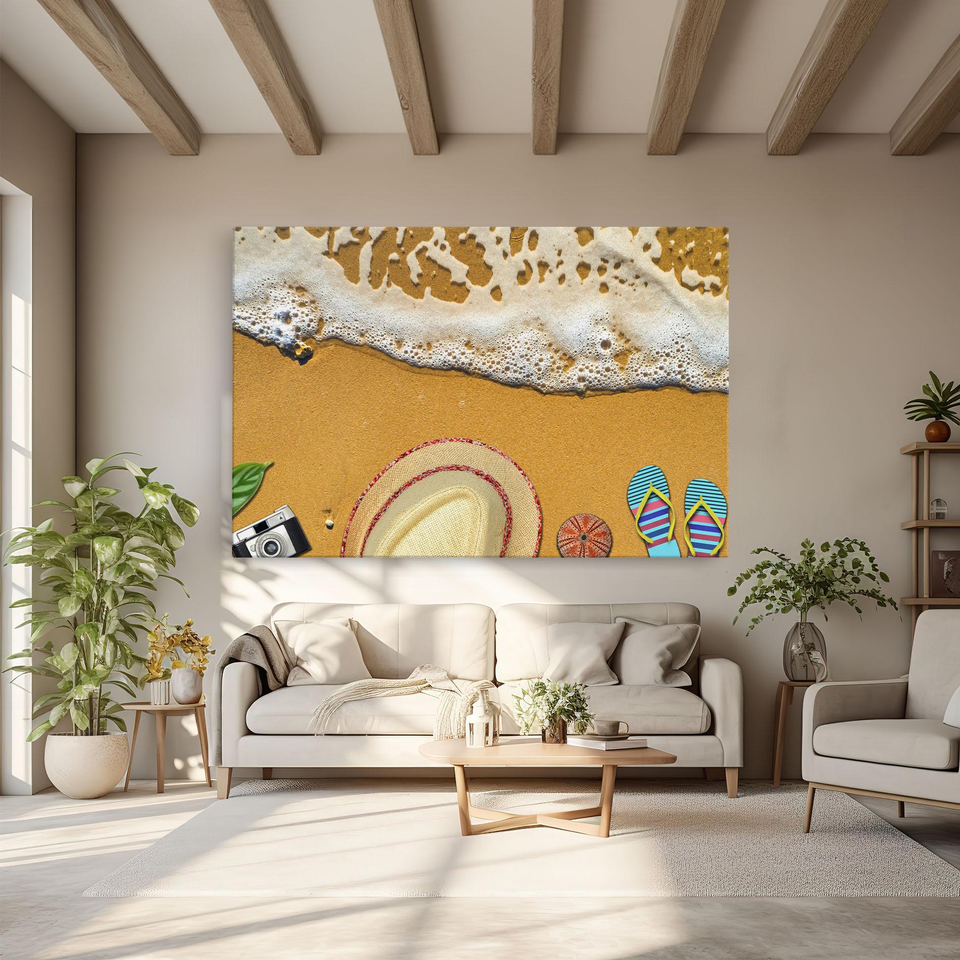 Tablou Canvas Beach Accessories mockup 6