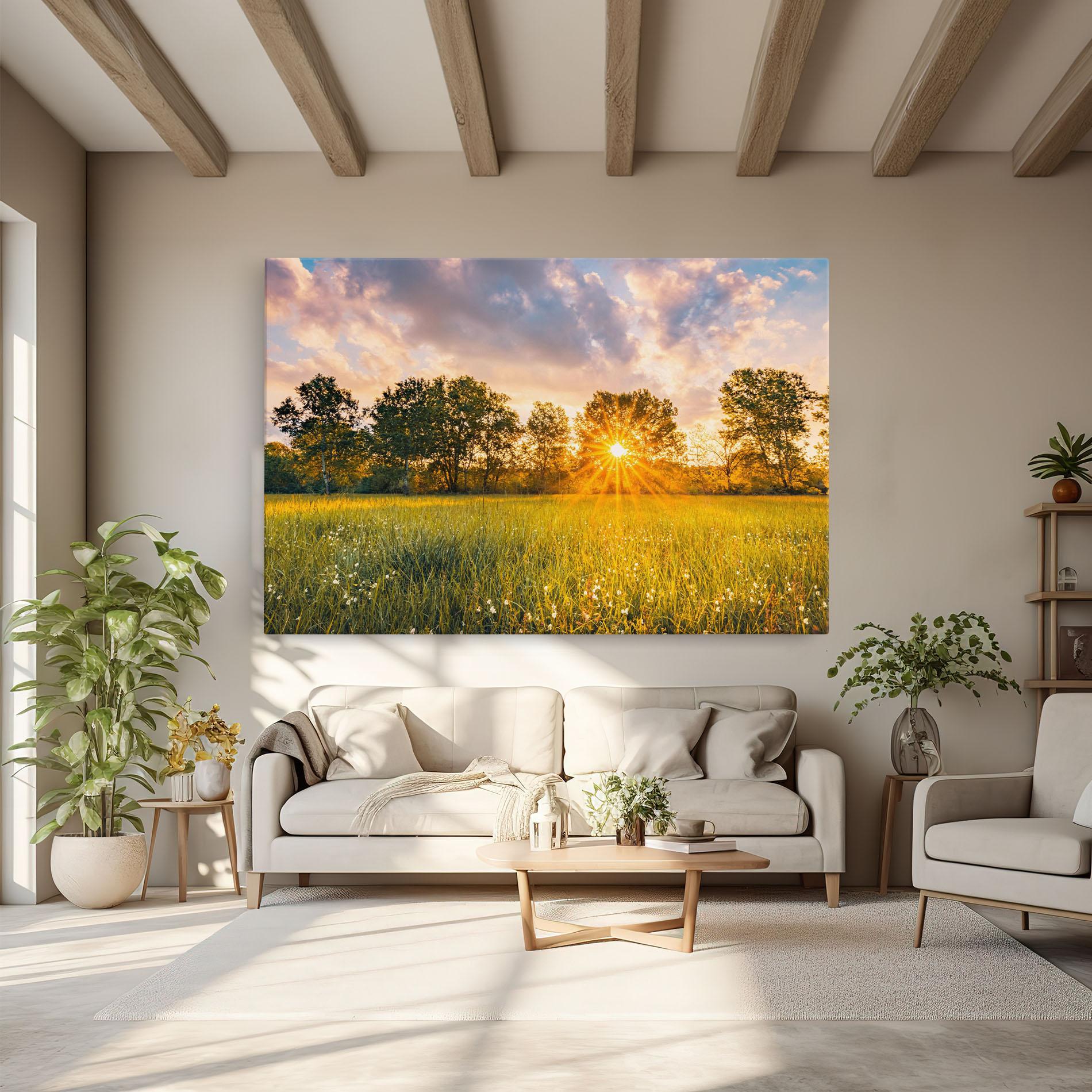 Tablou Canvas Blossoming Meadow mockup 6