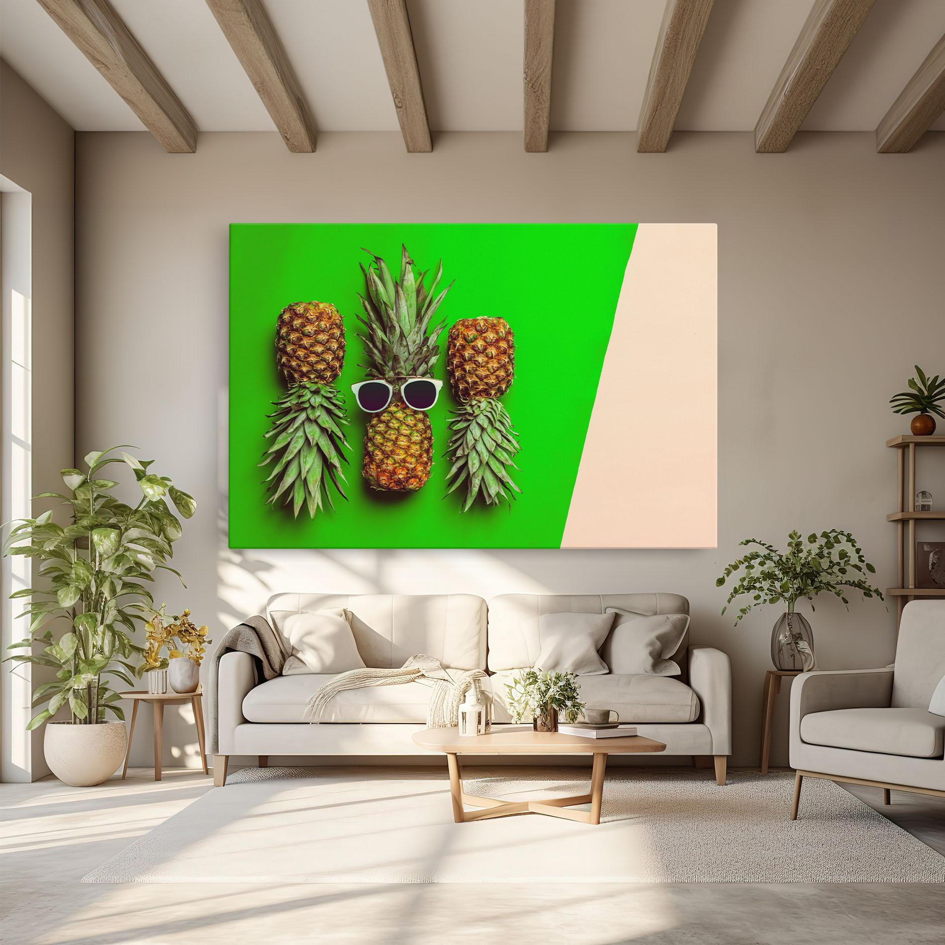 Tablou Canvas Green Pineapple mockup 6