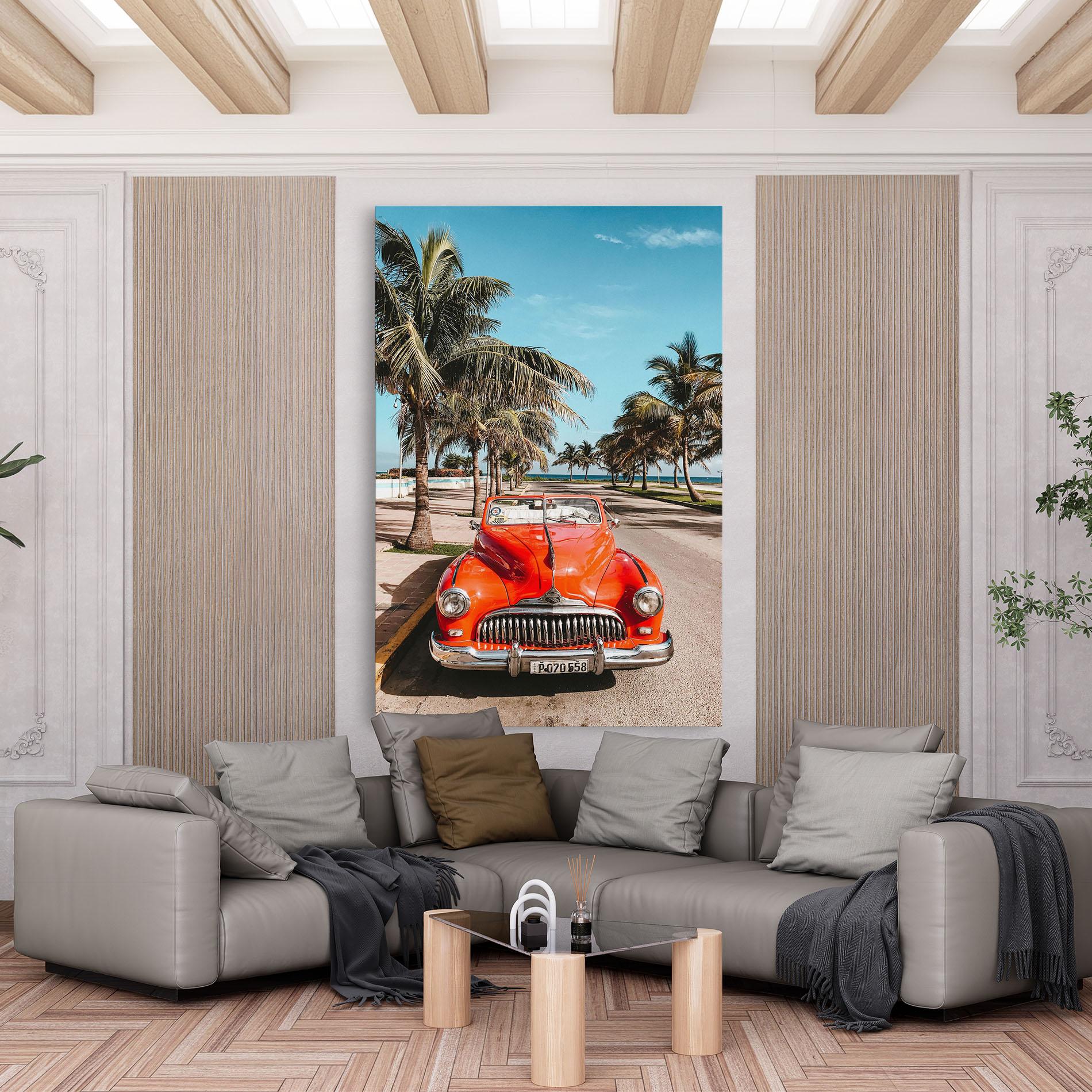 Tablou Canvas Red Summer Car mockup 6
