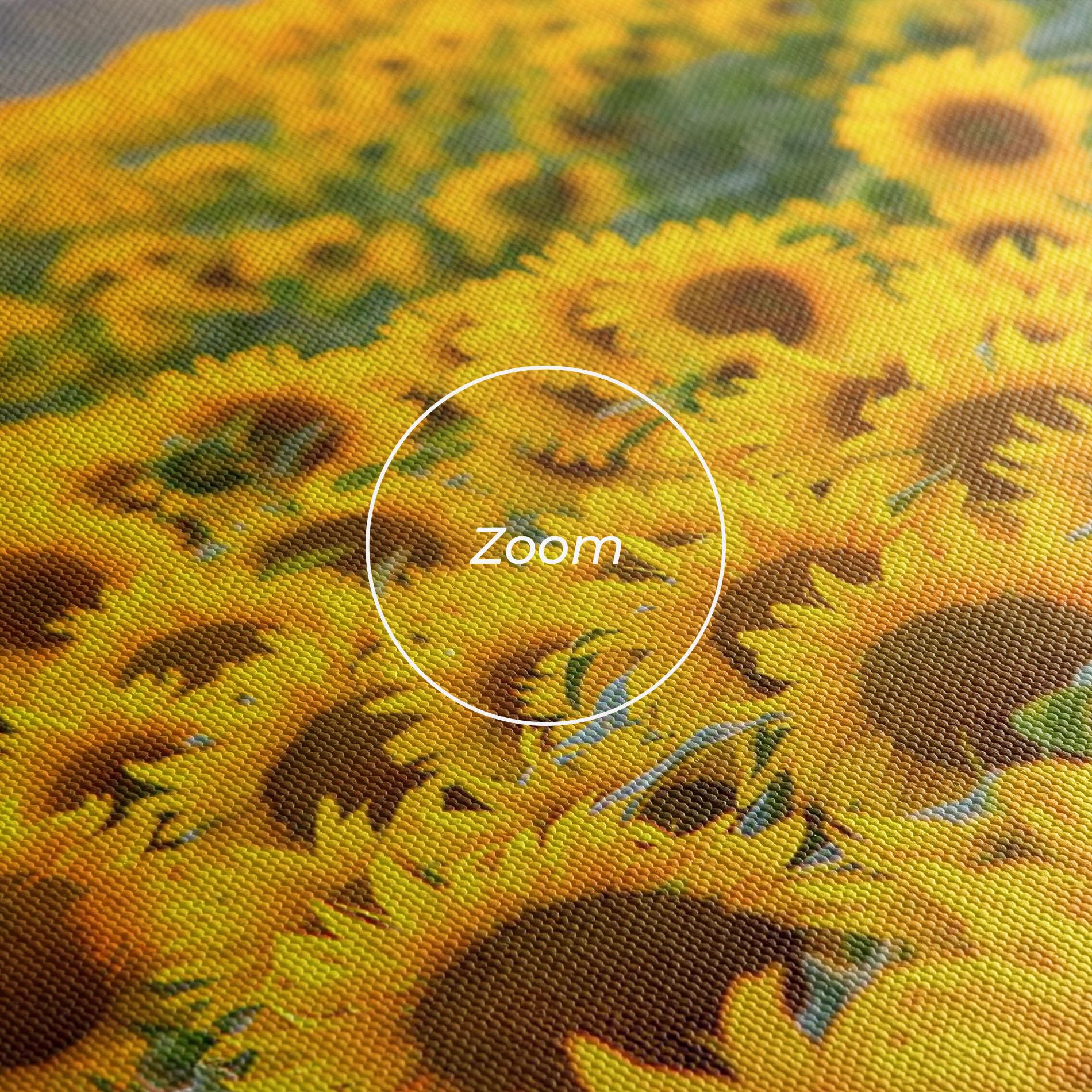 Tablou Canvas Blooming Sunflowers mockup 3