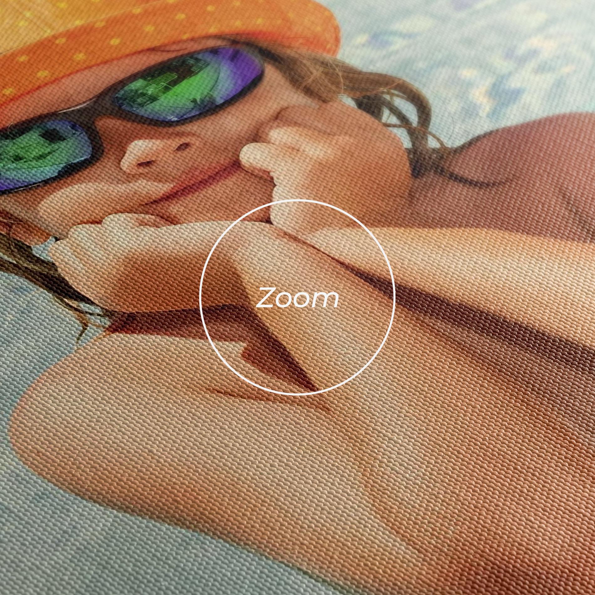 Tablou Canvas Child Swimming mockup 3