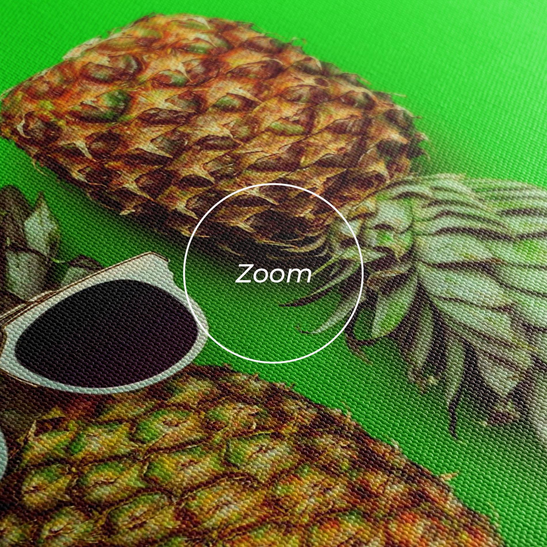 Tablou Canvas Green Pineapple mockup 3