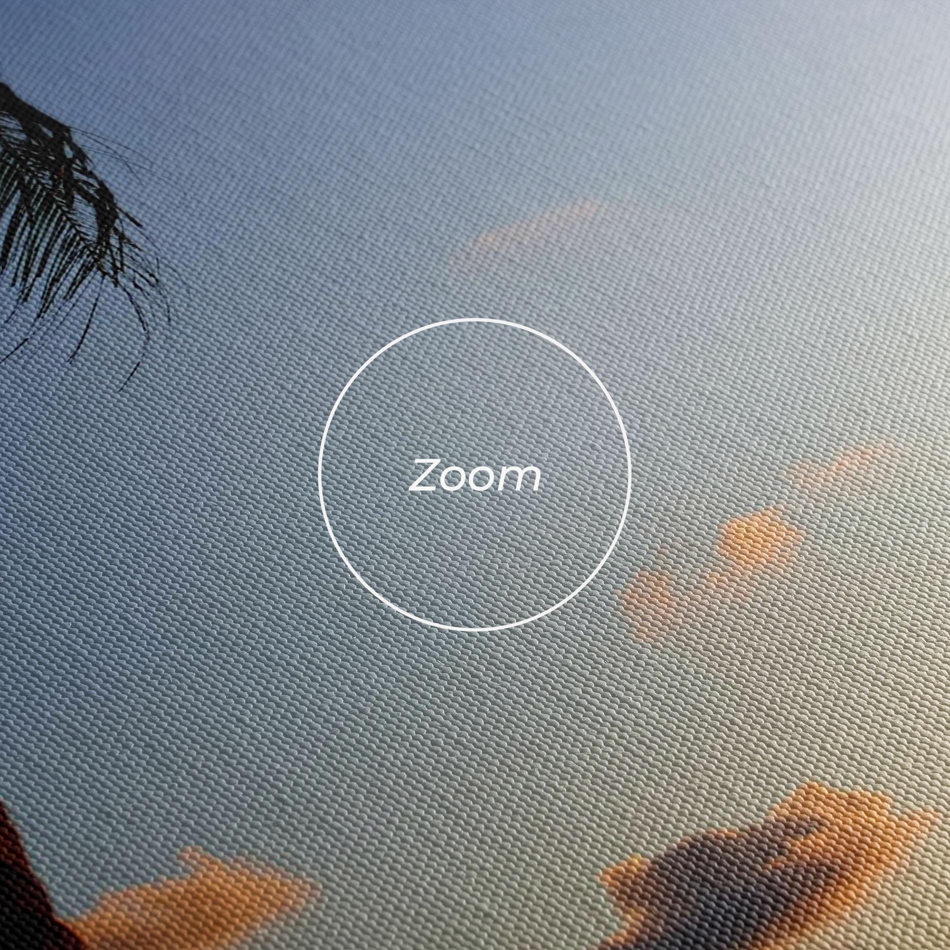 Tablou Canvas Palm Tree Silhouette mockup 3