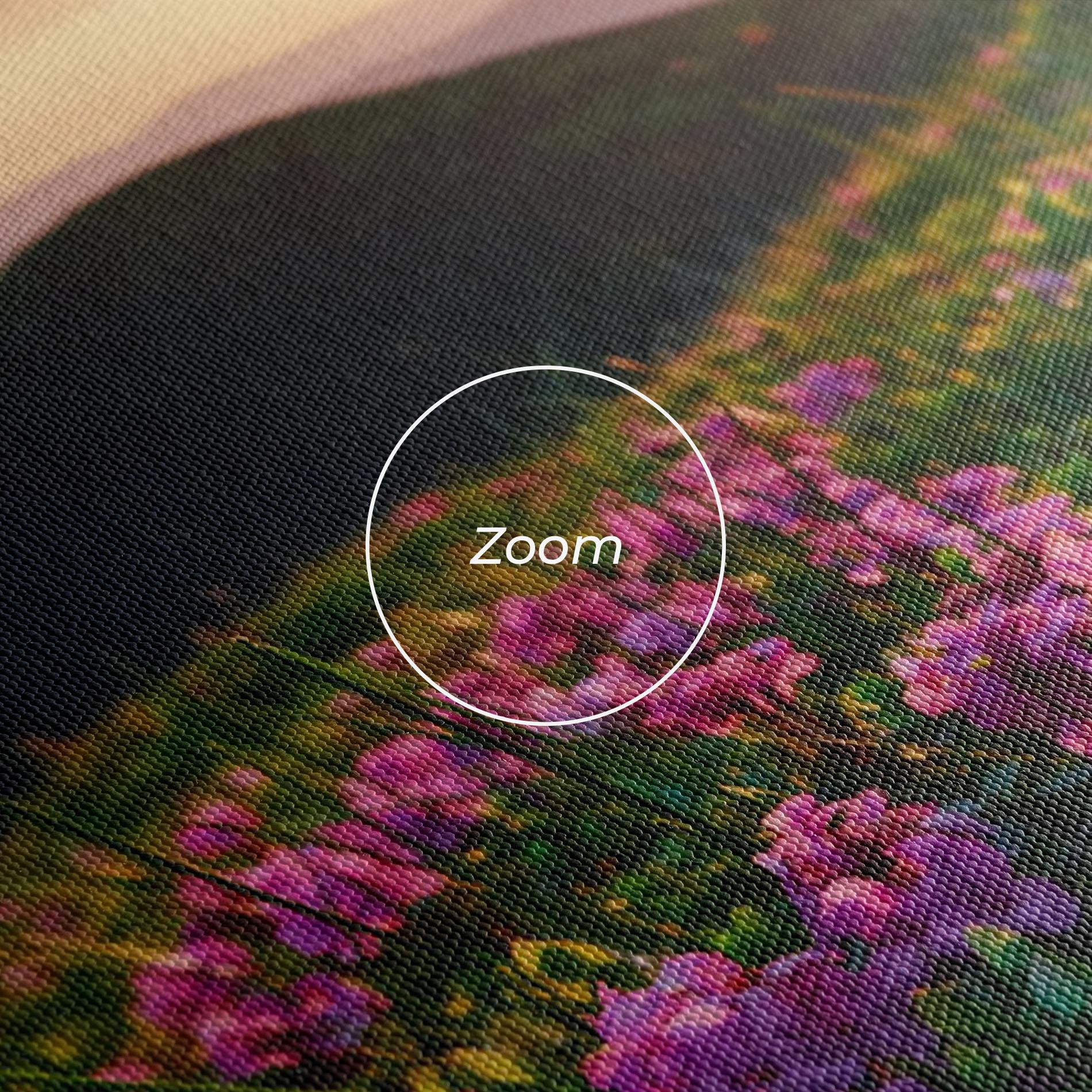 Tablou Canvas Purple Summer Flowers mockup 3
