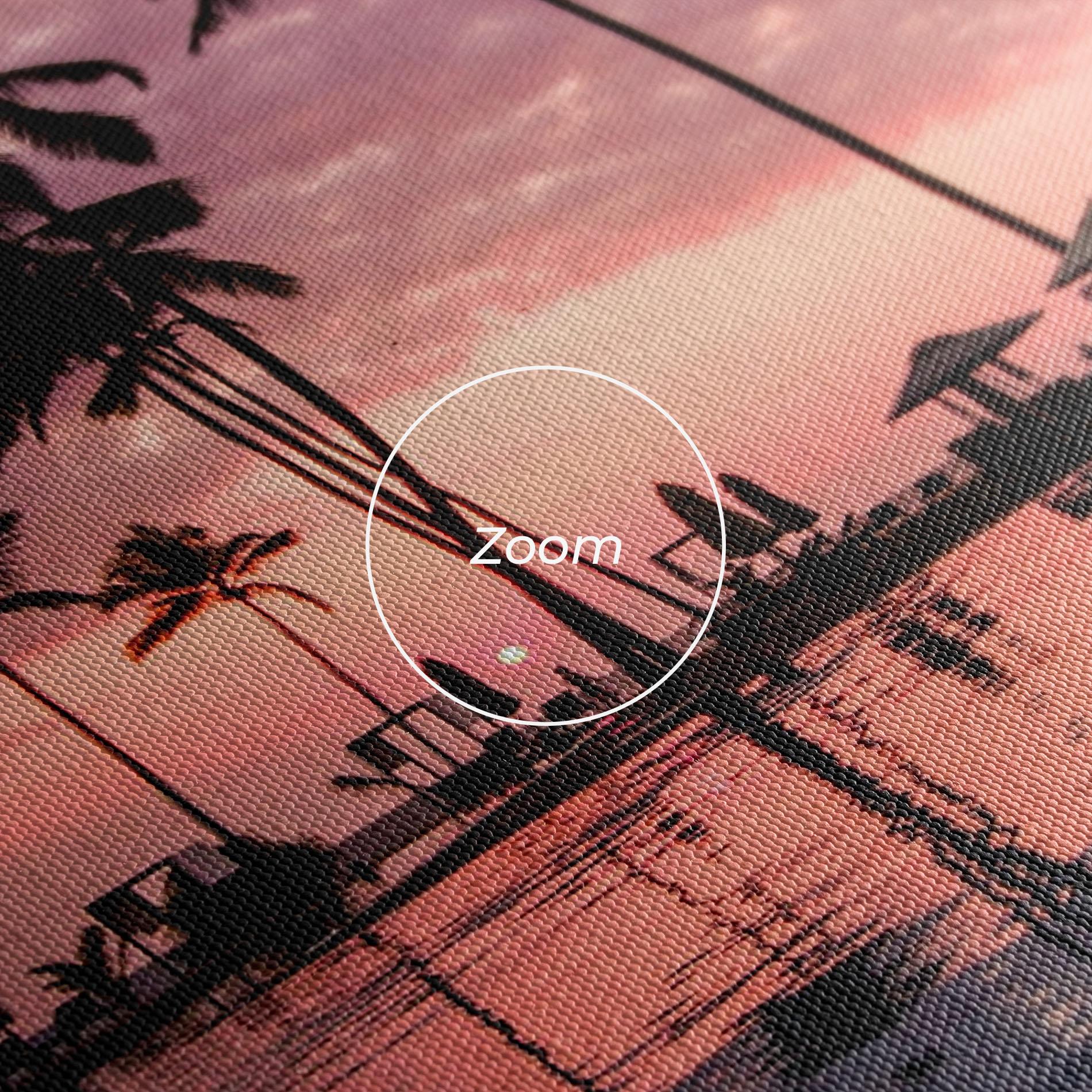 Tablou Canvas Purple Sunset mockup 3