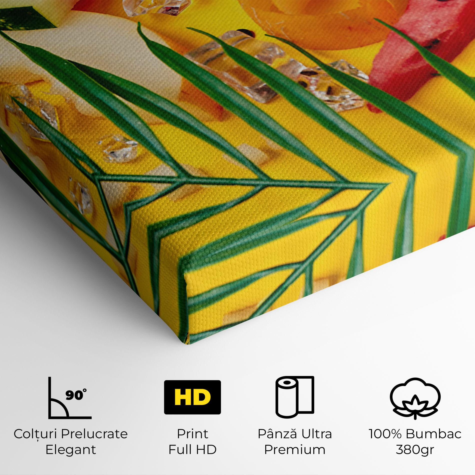Tablou Canvas Ice Cubes Fruits mockup 4