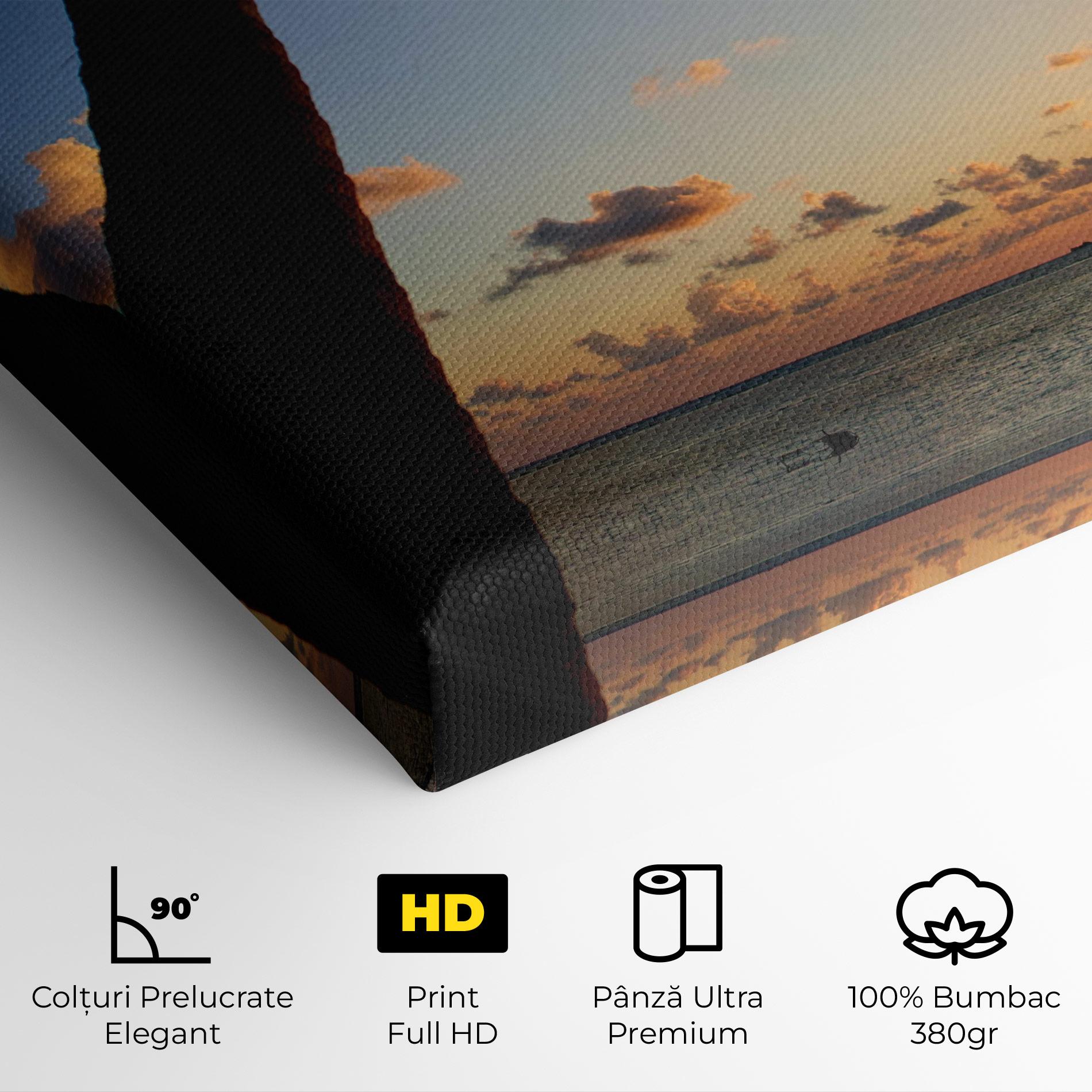 Tablou Canvas Palm Tree Silhouette mockup 4