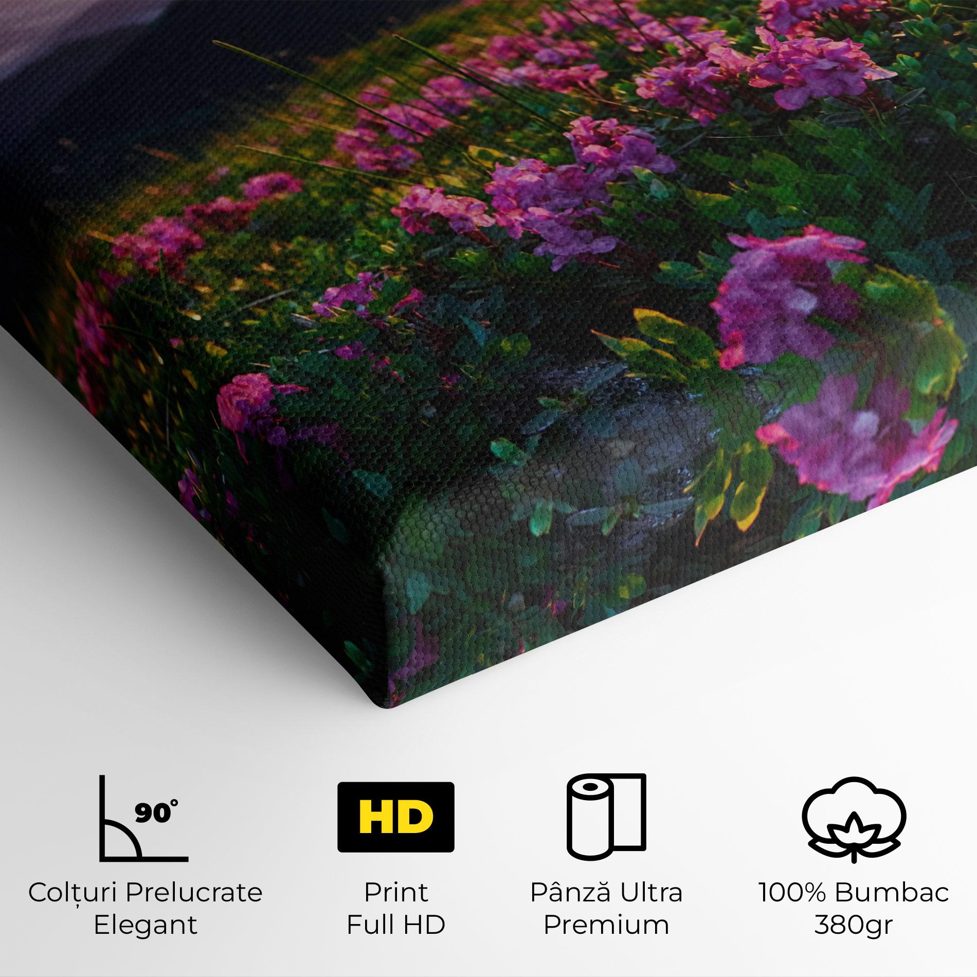 Tablou Canvas Purple Summer Flowers mockup 4