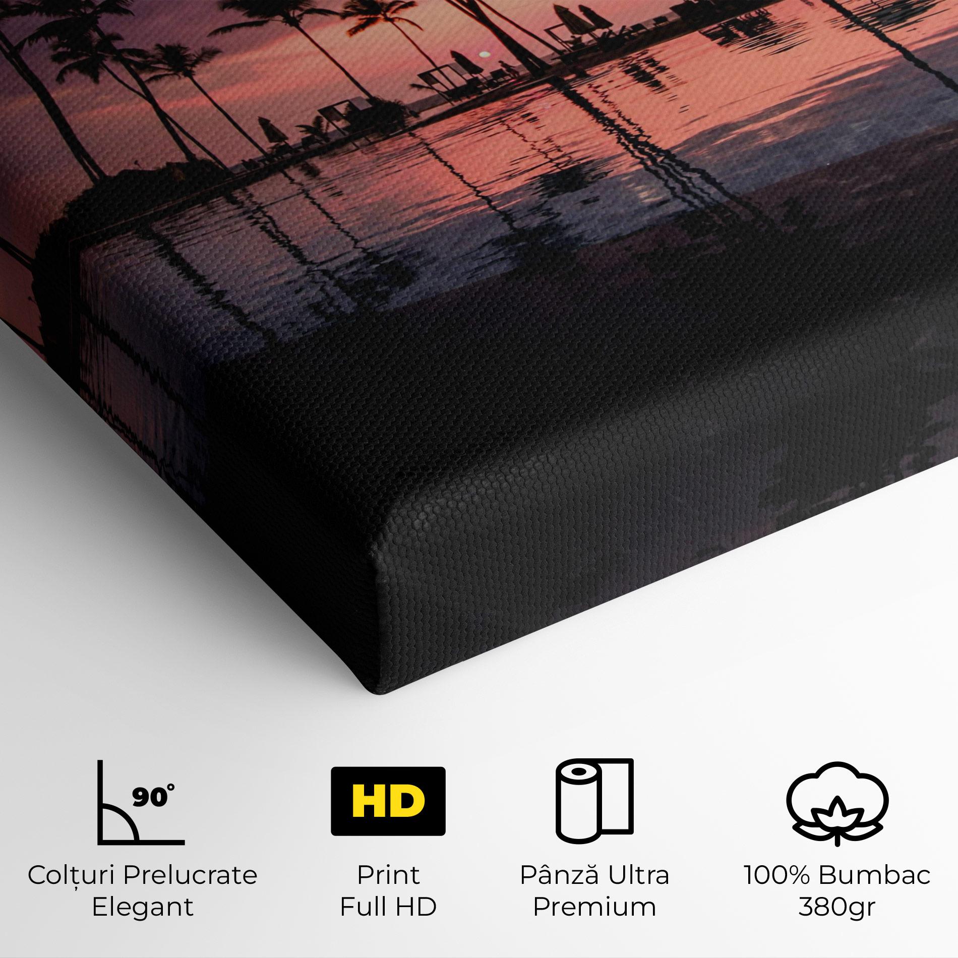 Tablou Canvas Purple Sunset mockup 4