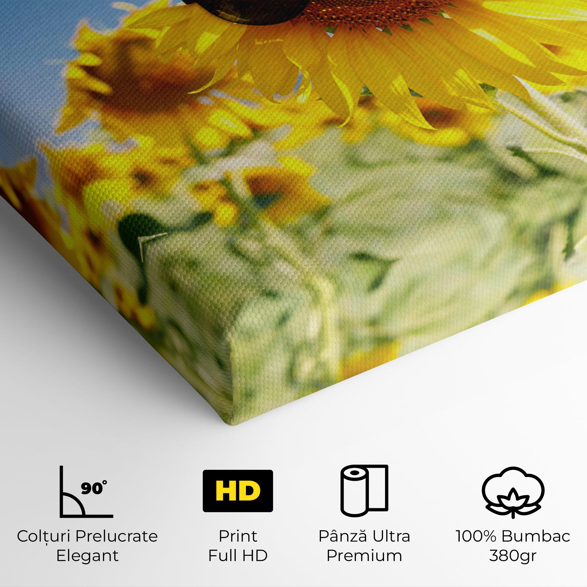 Tablou Canvas Sun Flower Glasses mockup 4