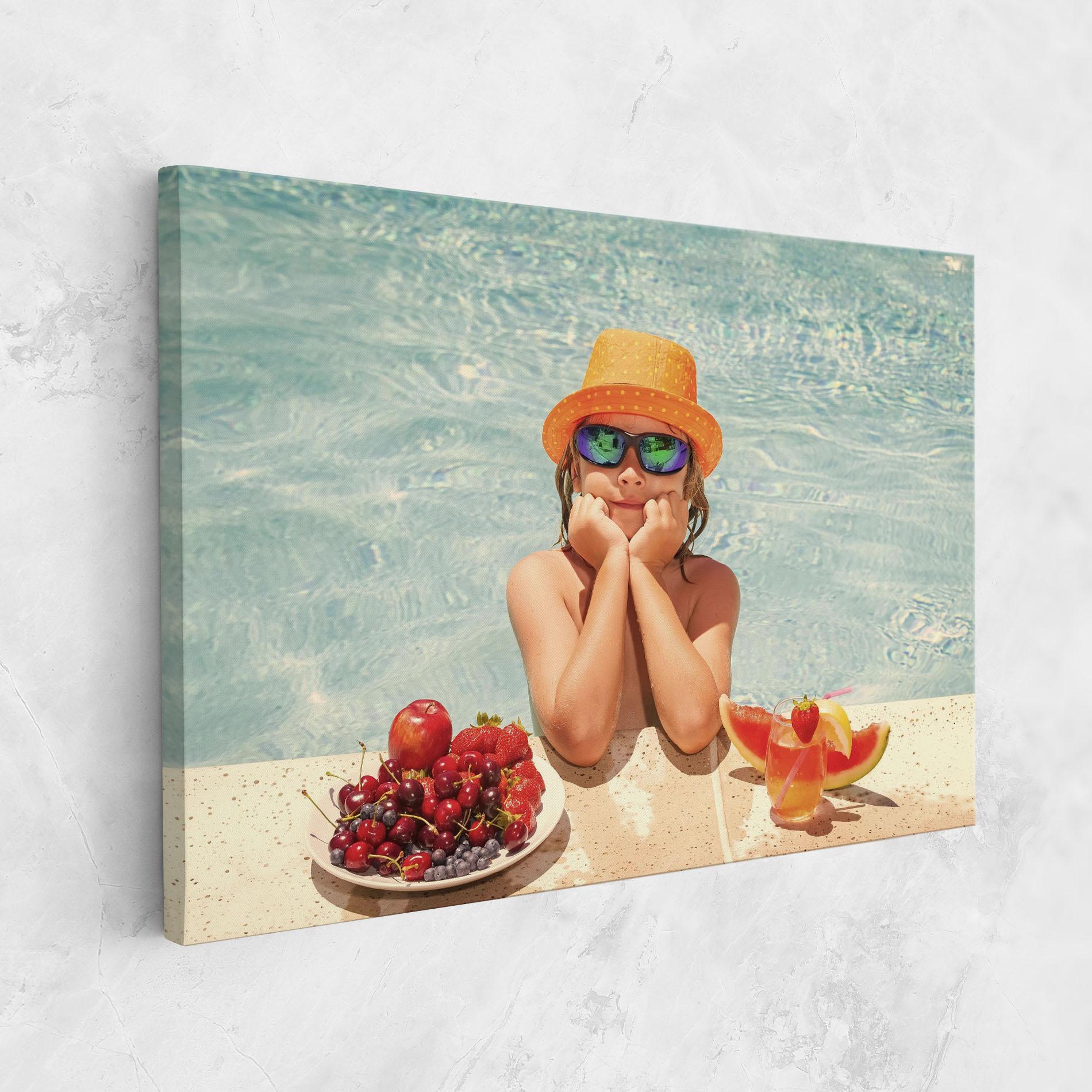 Tablou Canvas Child Swimming mockup 1