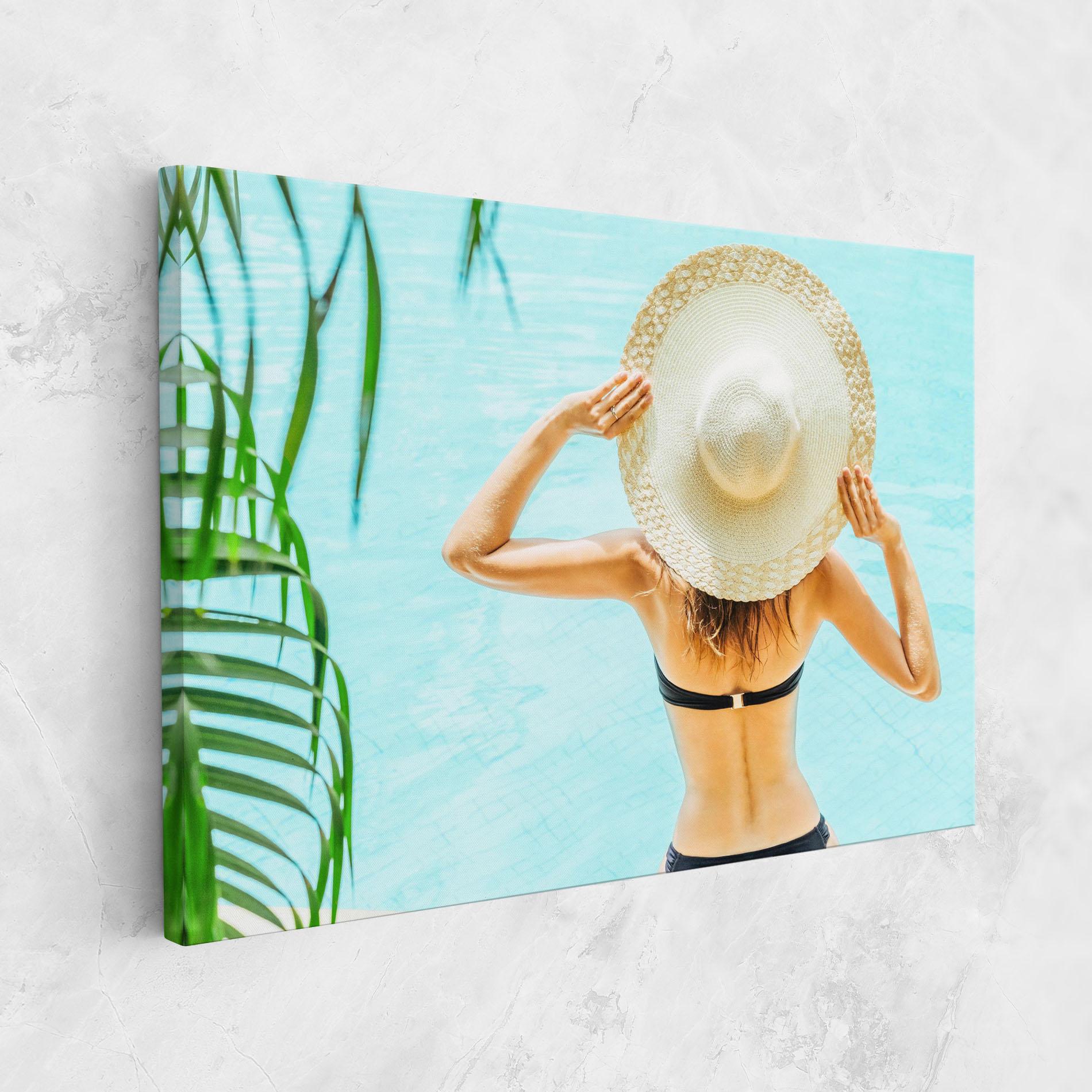 Tablou Canvas Enjoying Swimming Pool mockup 1