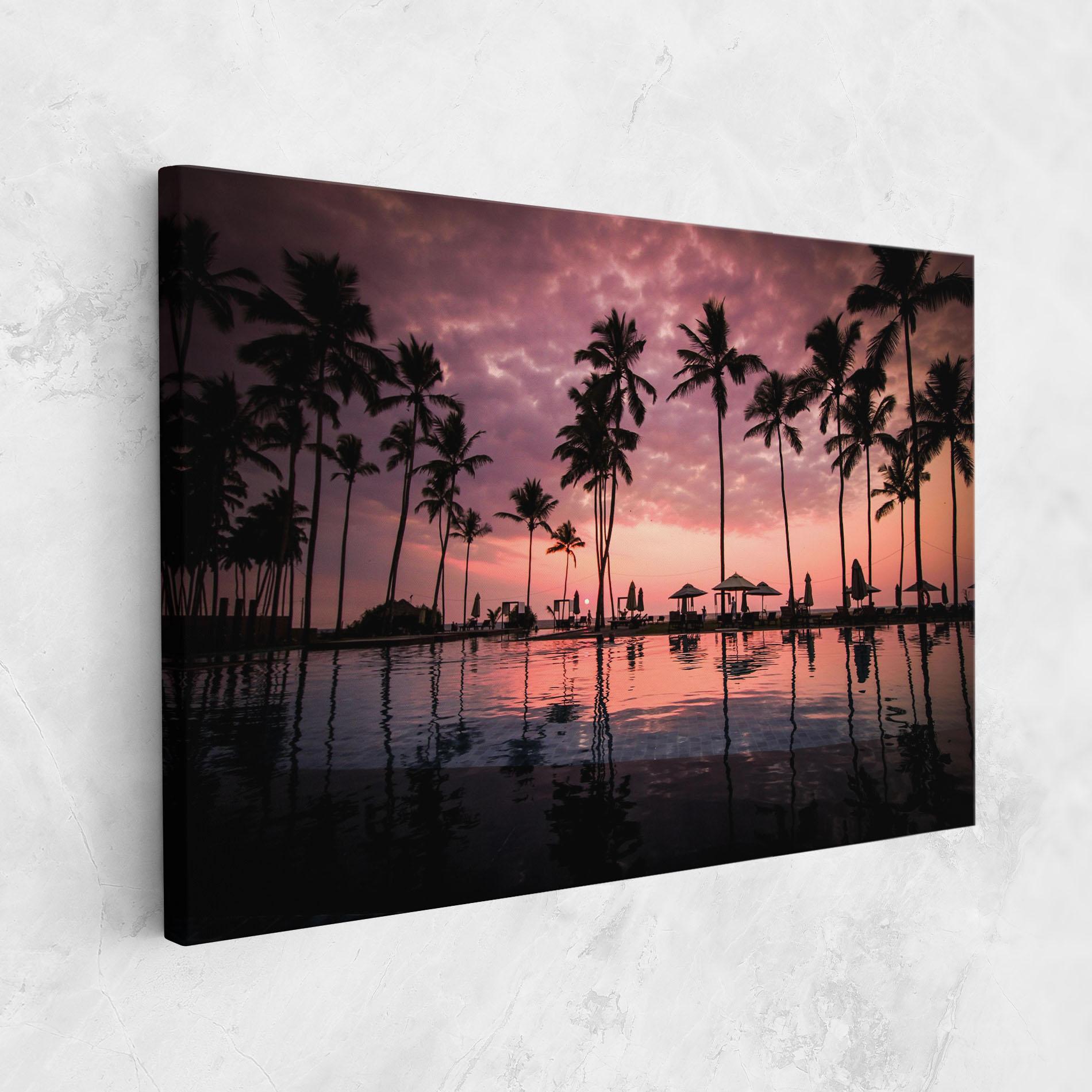 Tablou Canvas Purple Sunset mockup 1