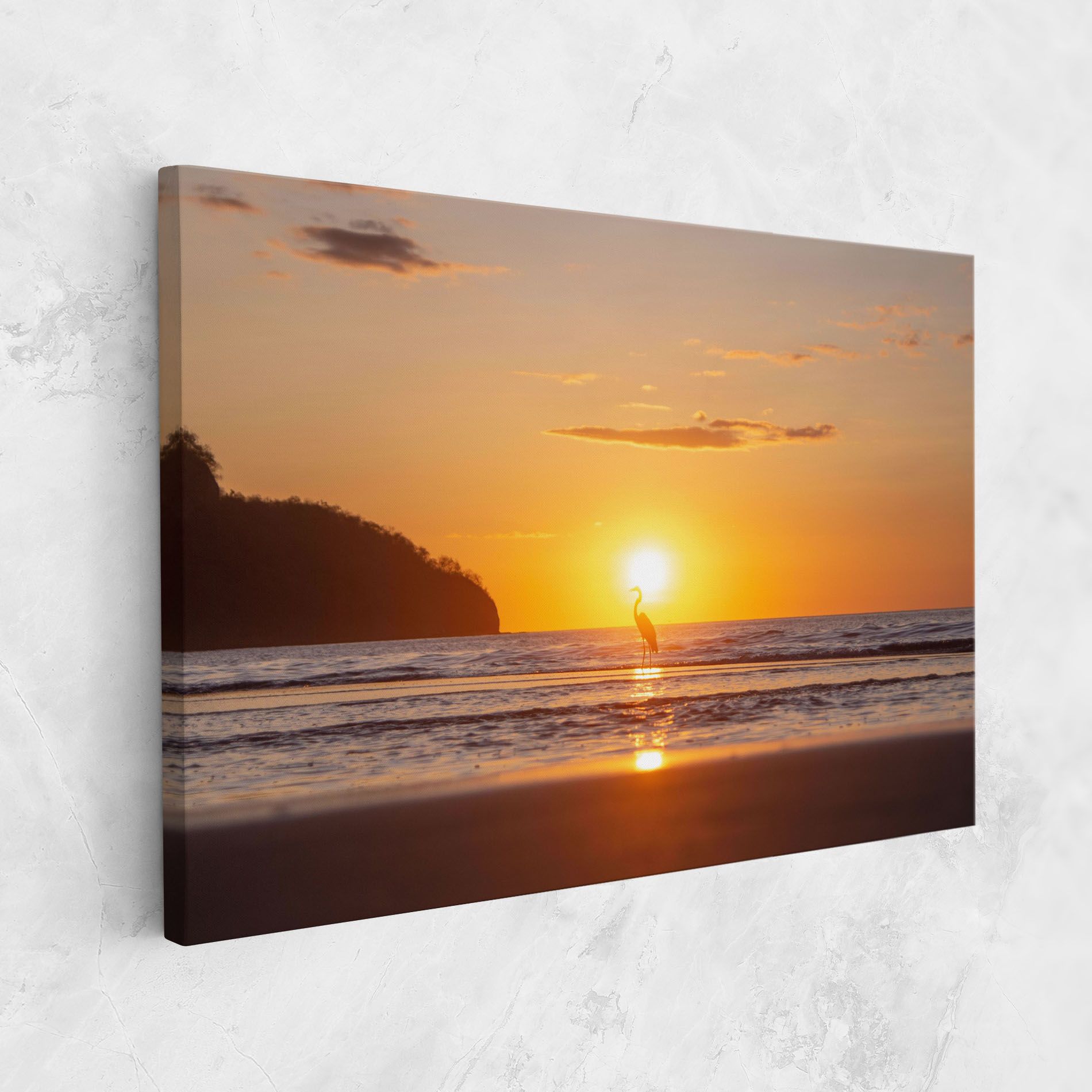 Sunset Bird Silhouette mockup 1