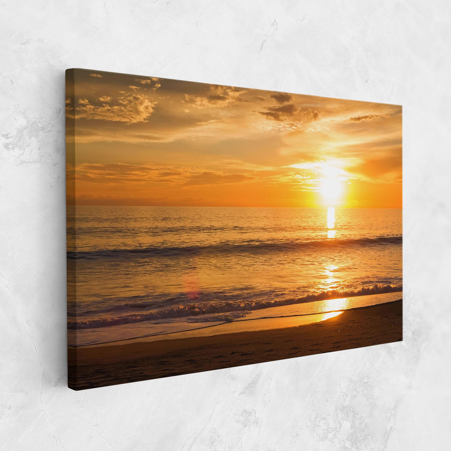 Tablou Canvas Sunset Ocean Coast mockup 1