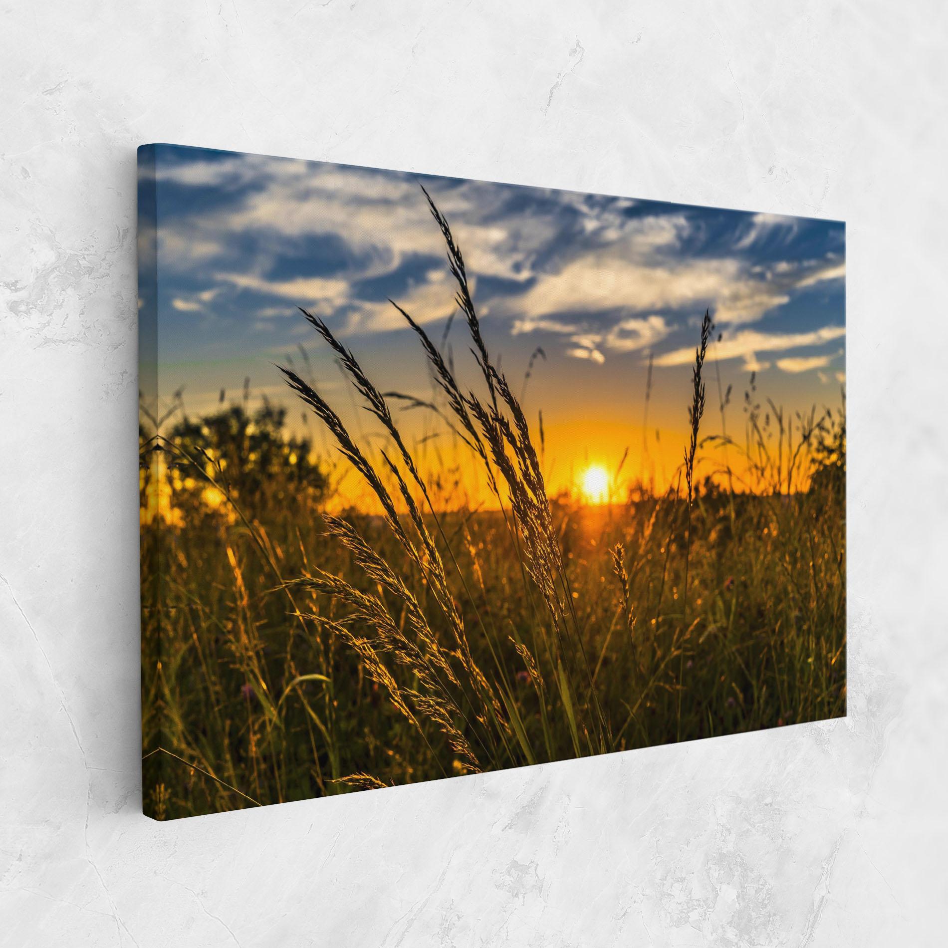 Tablou Canvas Wheat Sunset mockup 1
