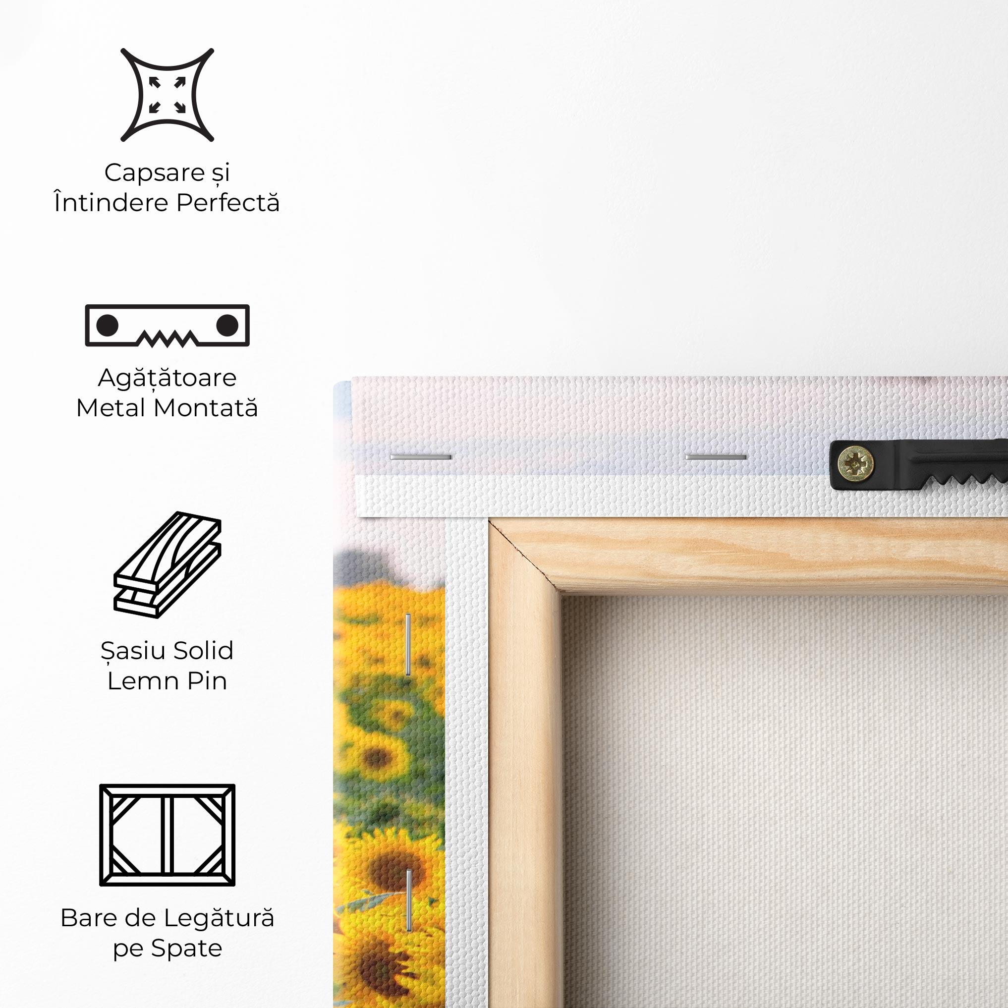 Tablou Canvas Blooming Sunflowers mockup 5