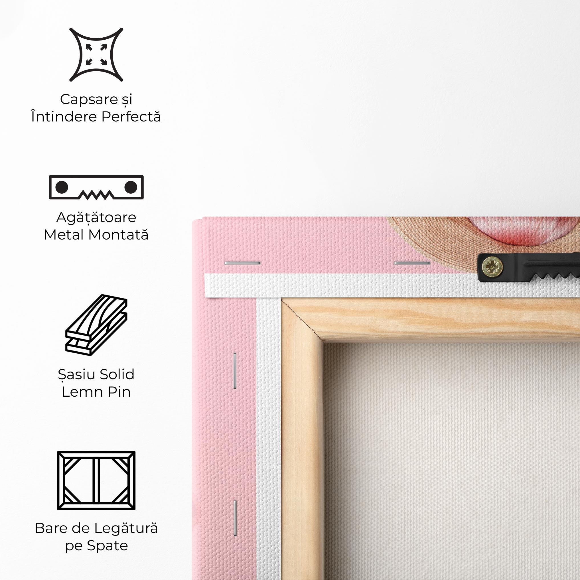 Tablou Canvas Joyful Pink Woman mockup 5