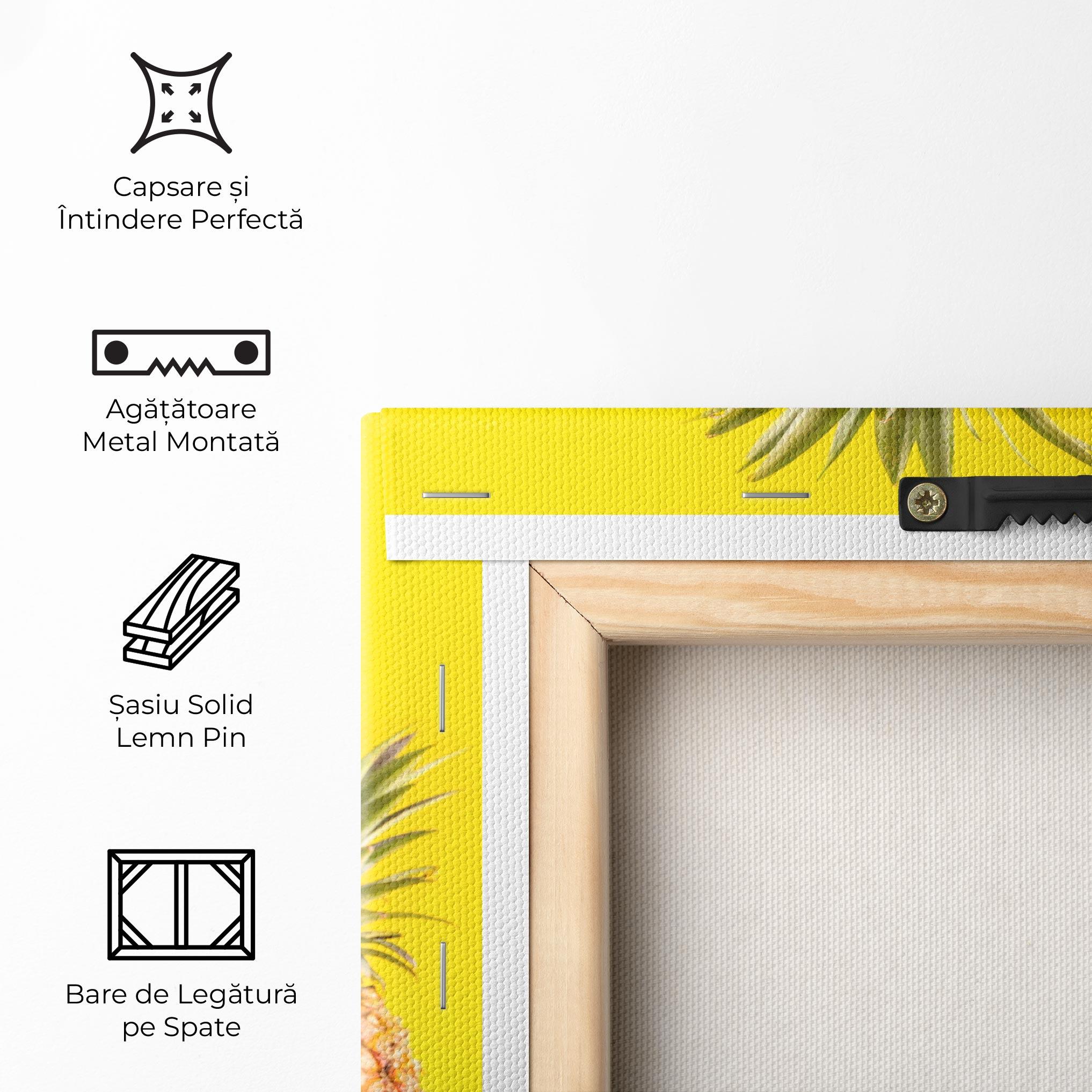 Tablou Canvas Pineapple Looking Up mockup 5