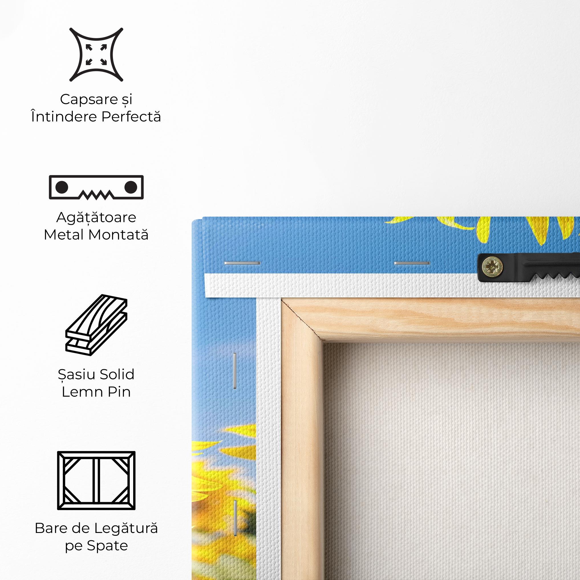Tablou Canvas Sun Flower Glasses mockup 5