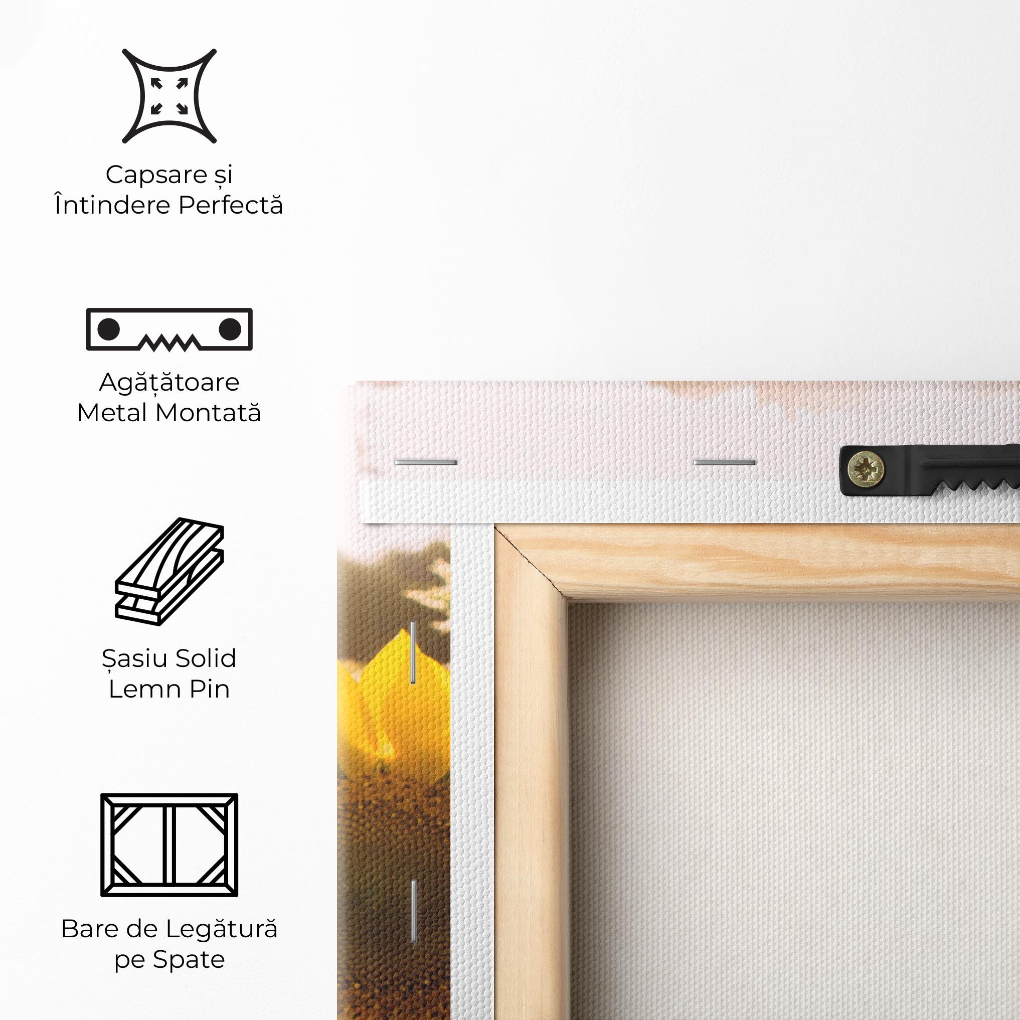 Tablou Canvas Yellow Sun Flower mockup 5