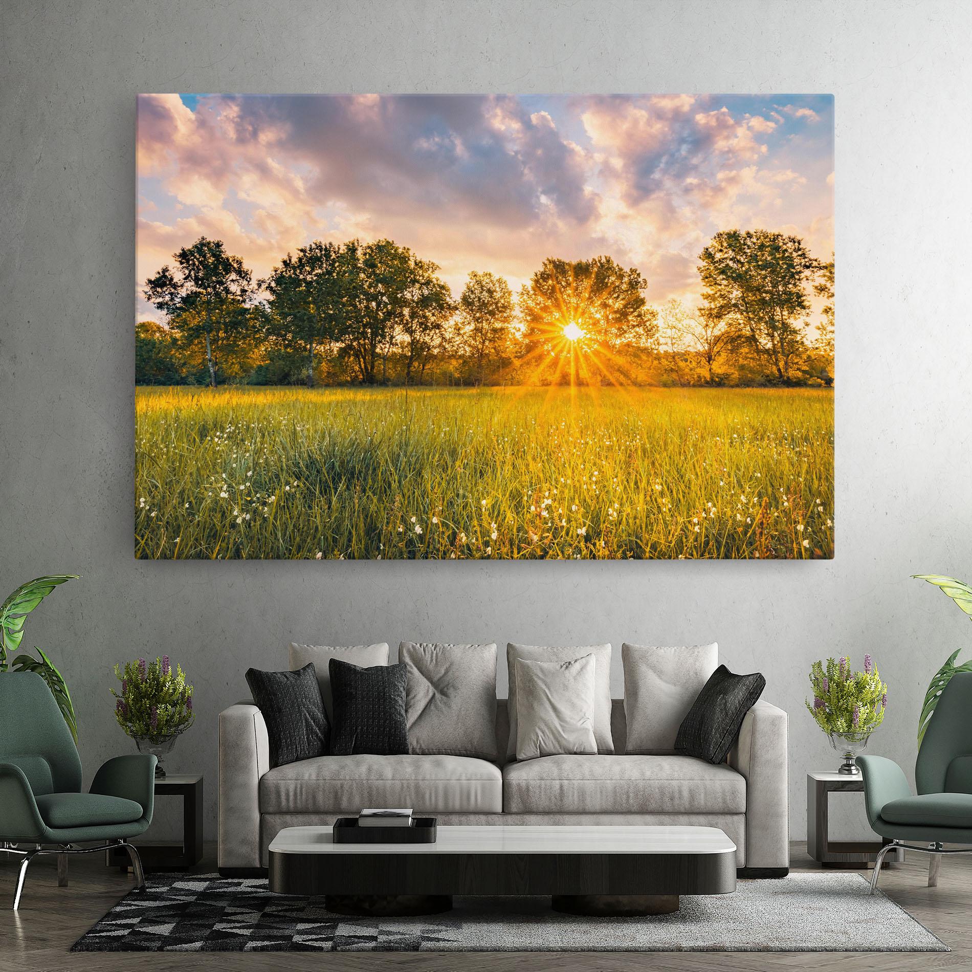 Tablou Canvas Blossoming Meadow mockup 7