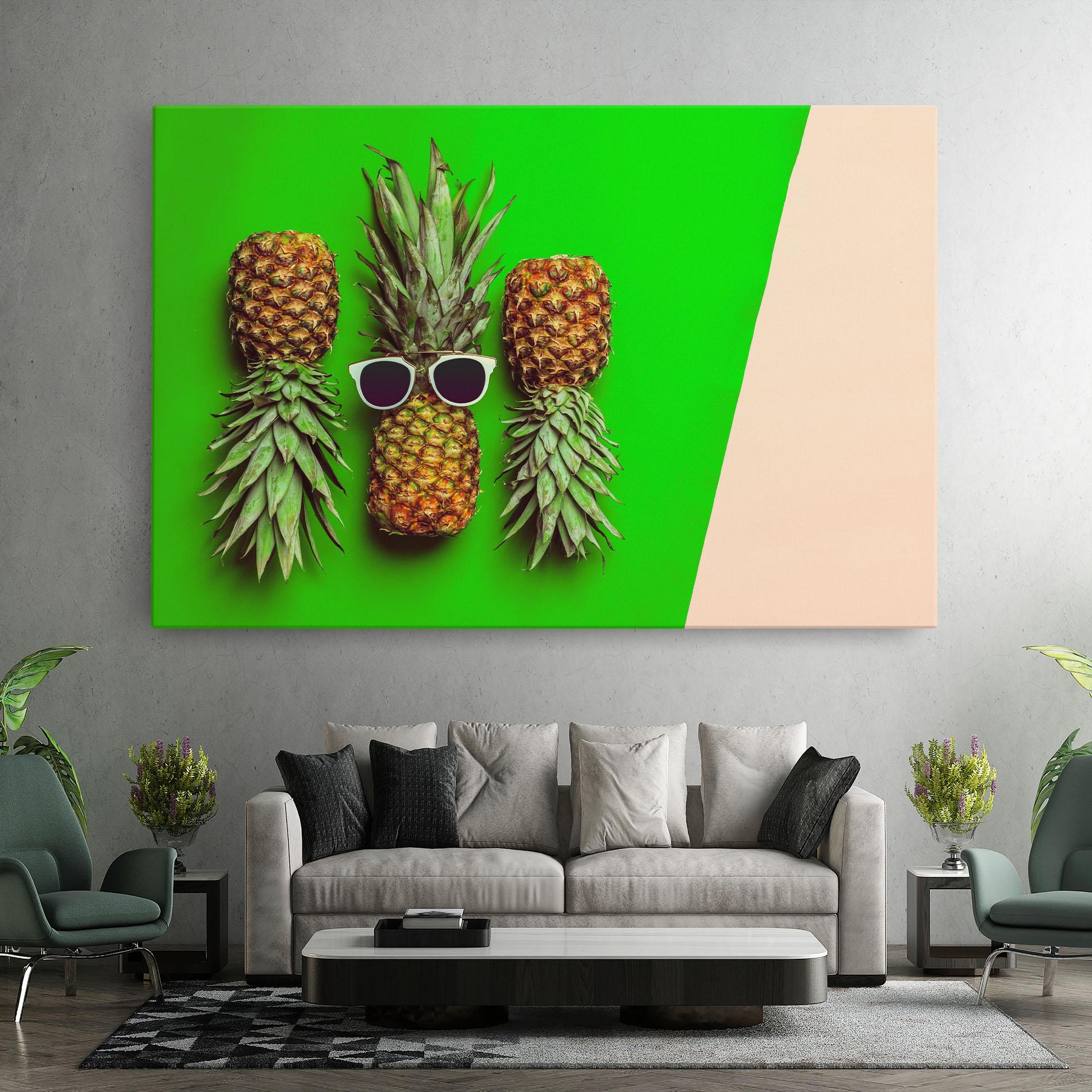 Tablou Canvas Green Pineapple mockup 7