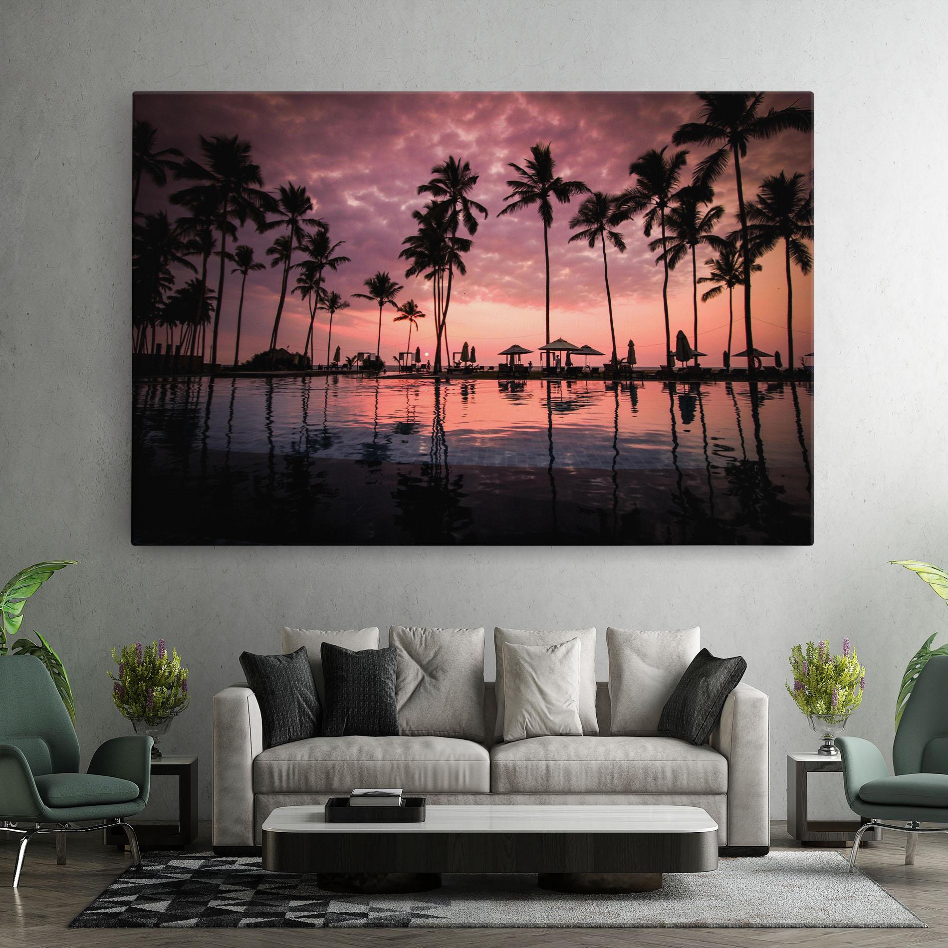 Tablou Canvas Purple Sunset mockup 7